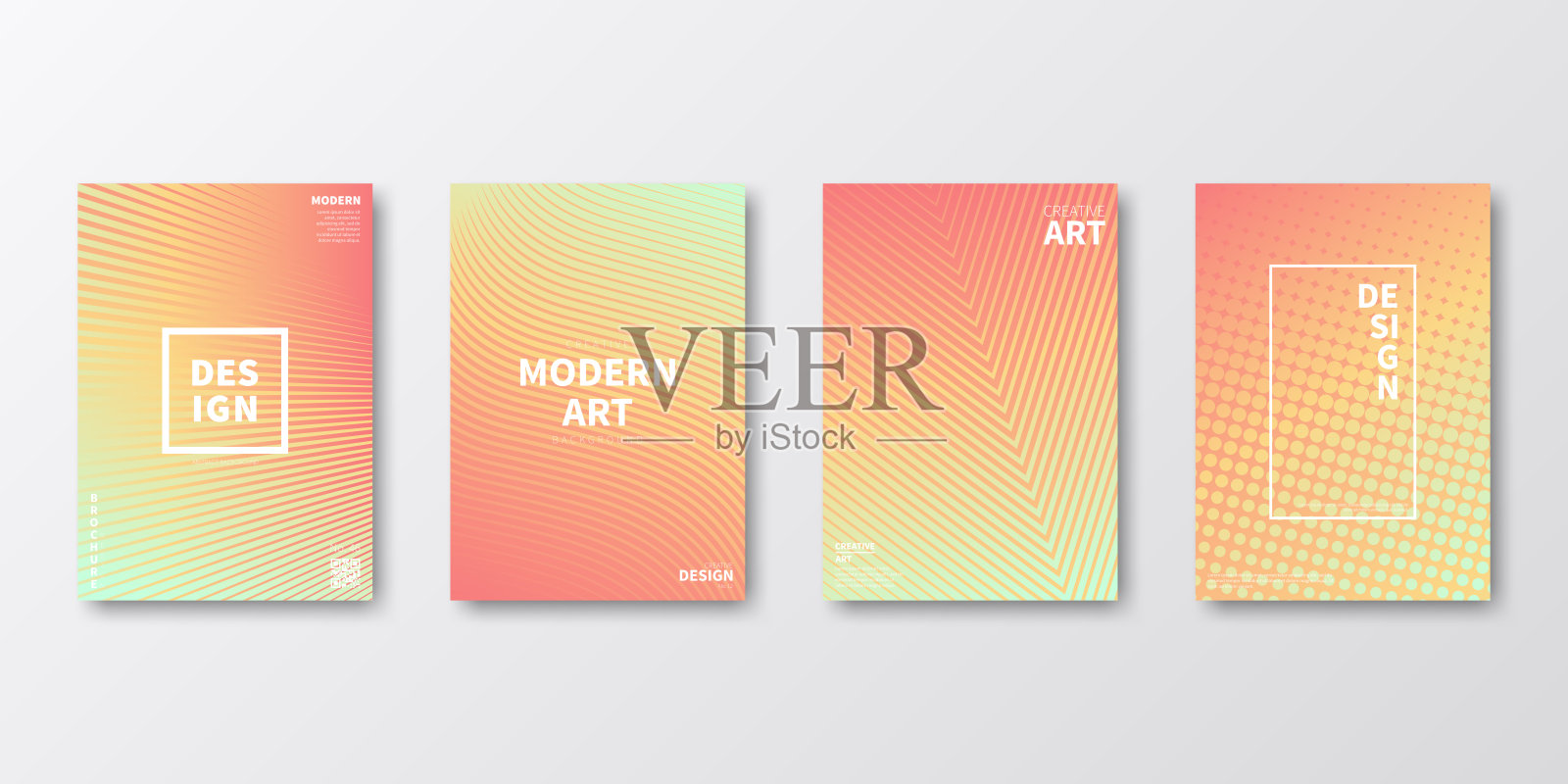 小册子模板布局，橙色封面设计，商业年度报告，传单，杂志设计模板素材