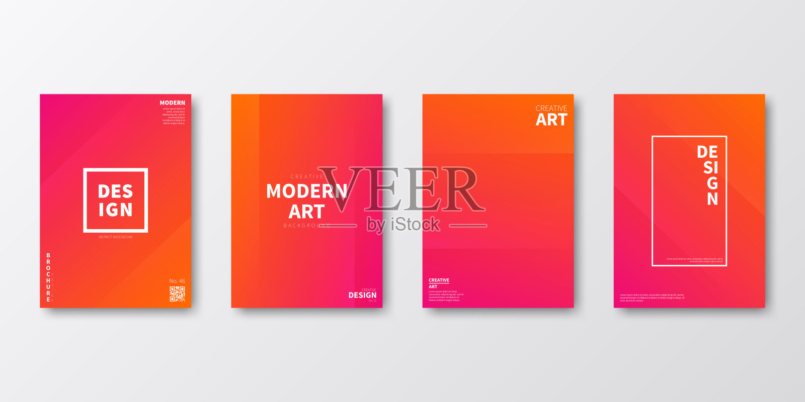 宣传册模板排版，红色封面设计，企业年报，传单，杂志设计模板素材