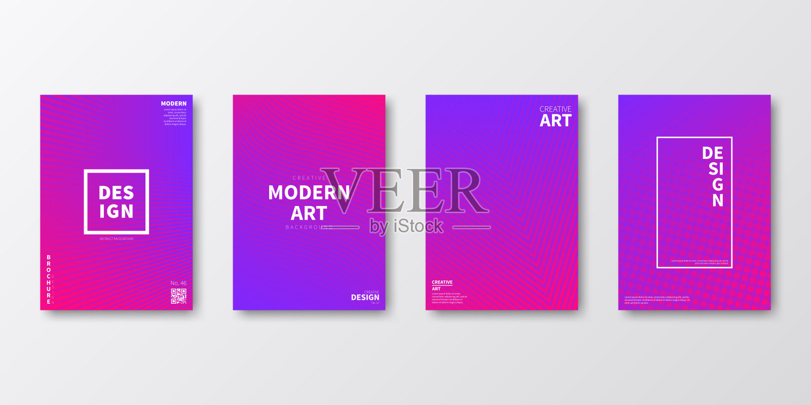 宣传册模板排版，紫色封面设计，企业年报，传单，杂志设计模板素材