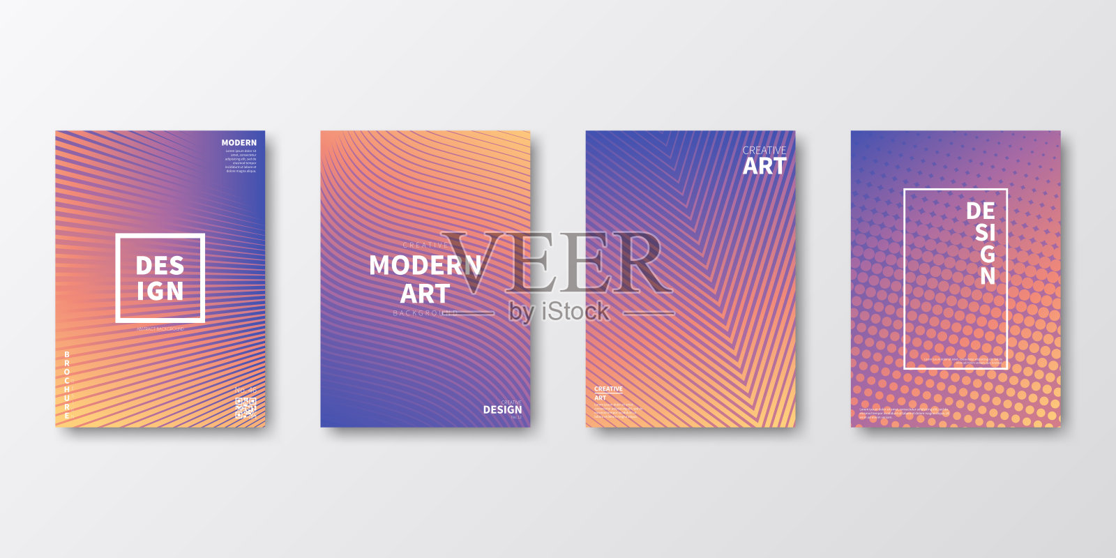 宣传册模板排版，紫色封面设计，企业年报，传单，杂志设计模板素材