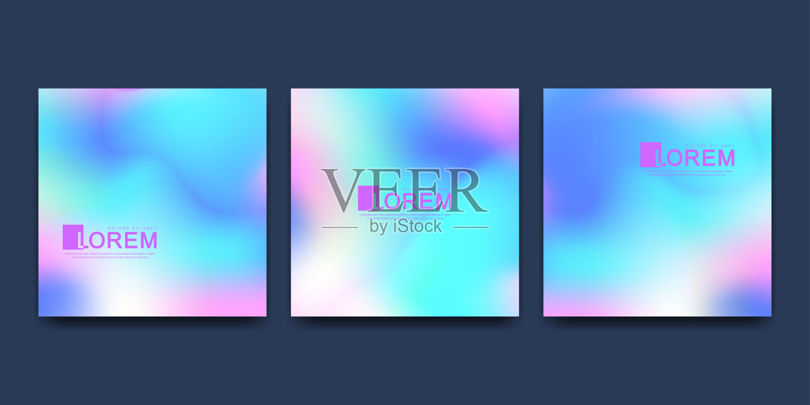 矢量设计模板在新潮的充满活力的梯度颜色与抽象的流体形状，油漆飞溅，墨滴。未来的海报，横幅，宣传册，传单和封面设计。抽象流体三维形状。插画图片素材