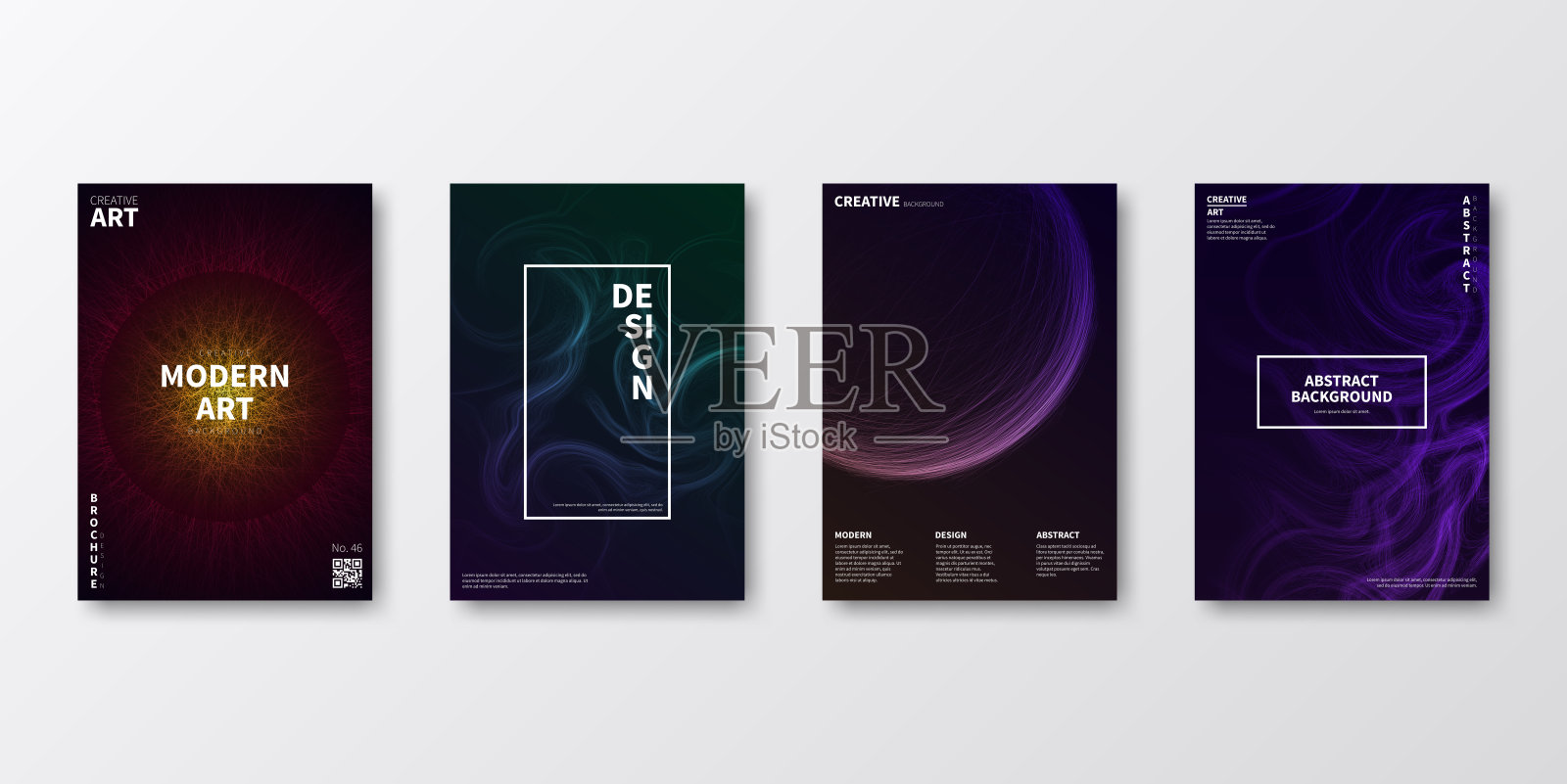 宣传册模板布局，封面设计，商业年度报告，传单，杂志设计模板素材