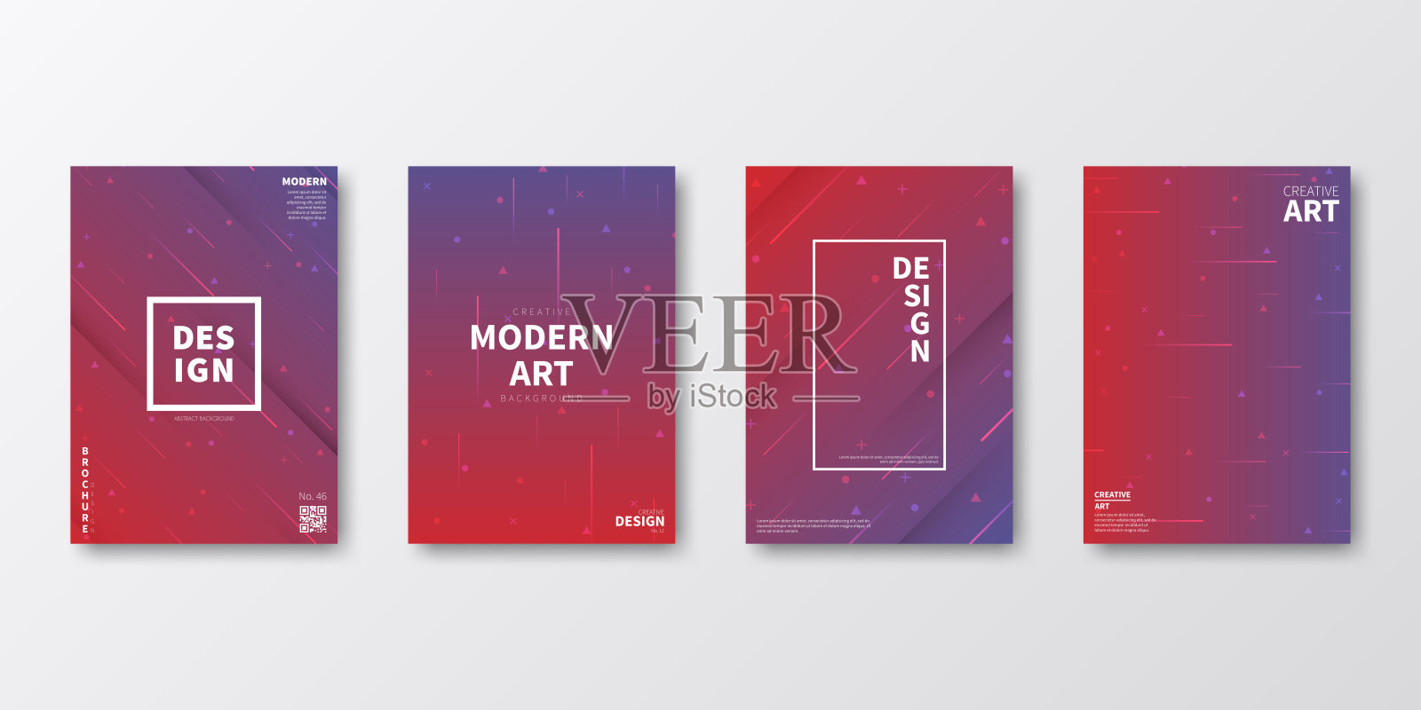 宣传册模板排版，紫色封面设计，企业年报，传单，杂志设计模板素材