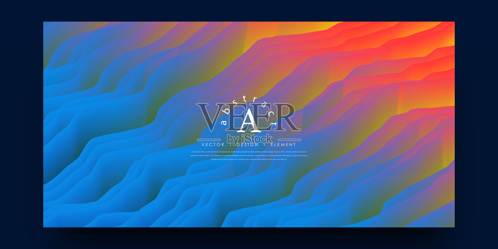 用颜色梯度覆盖设计模板。抽象的背景。插画图片素材