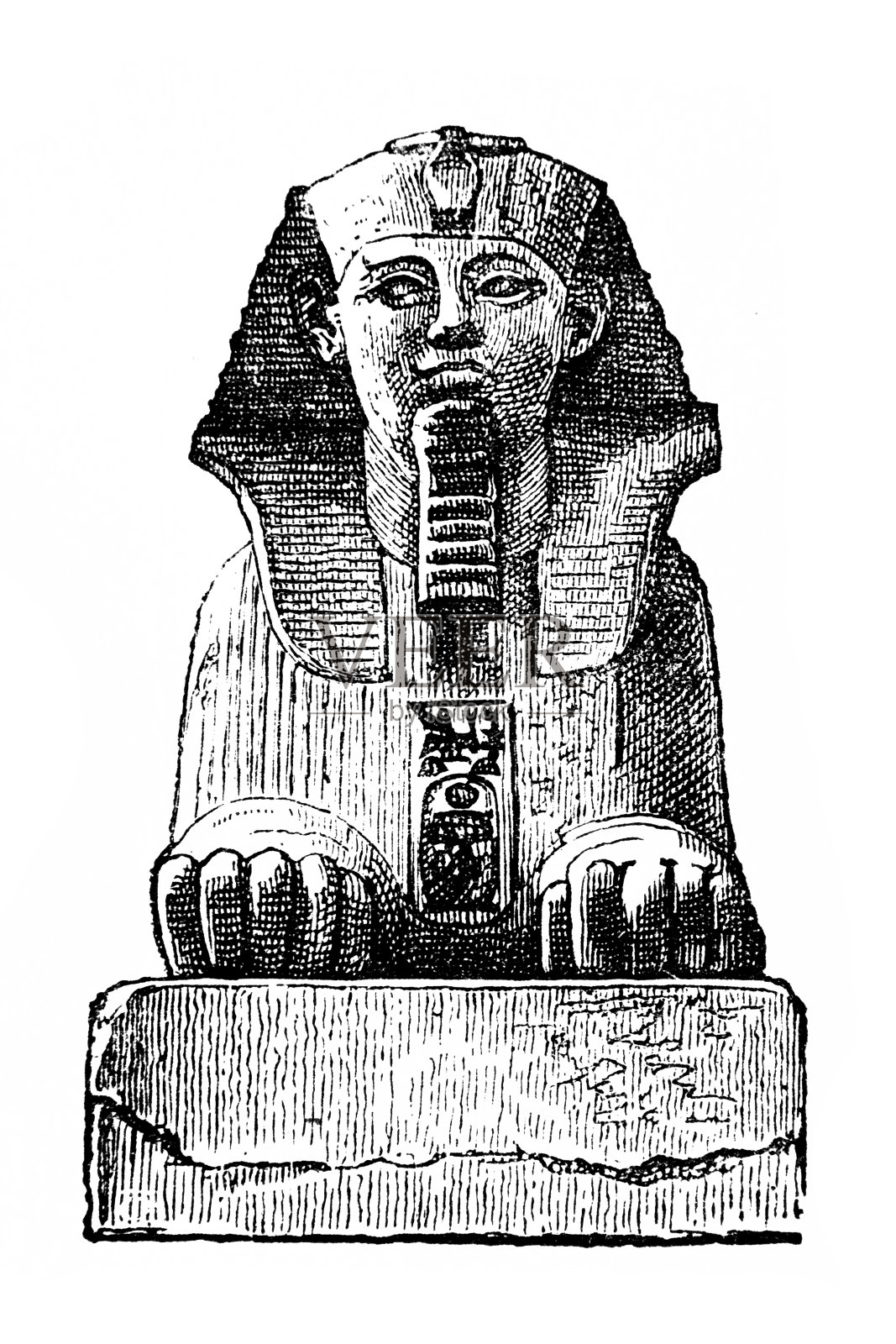 狮身人头像的Thothmes插画图片素材