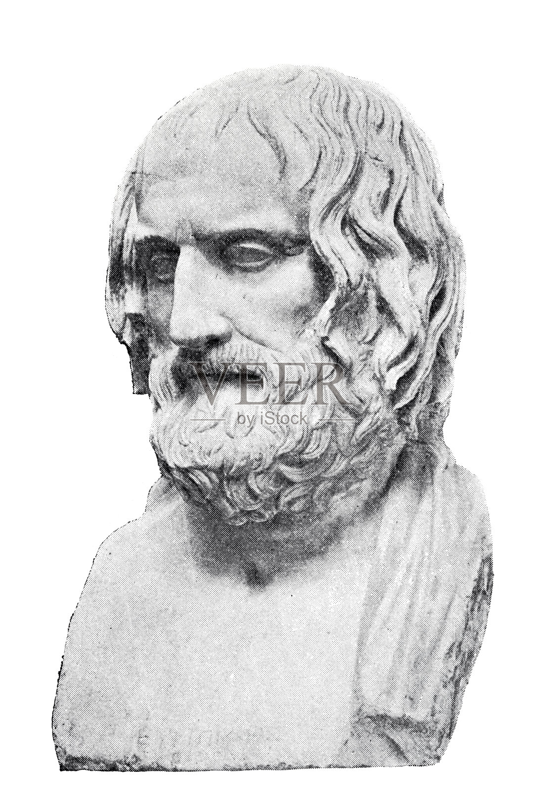 欧里庇得斯破产插画图片素材