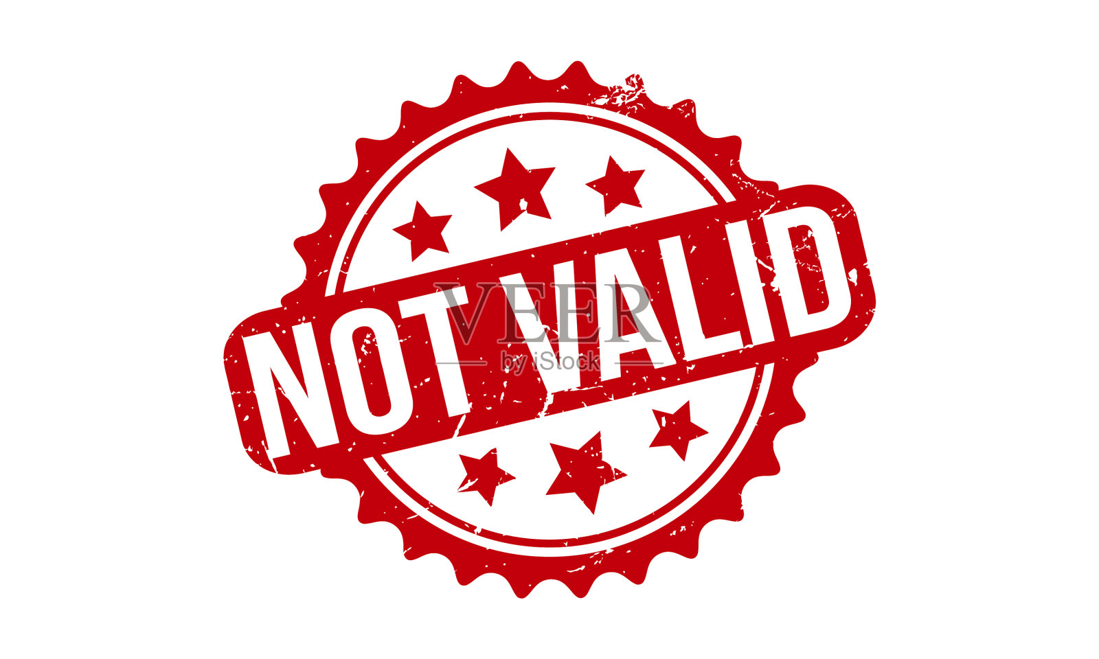 橡皮无效盖章红橡皮无效设计元素图片