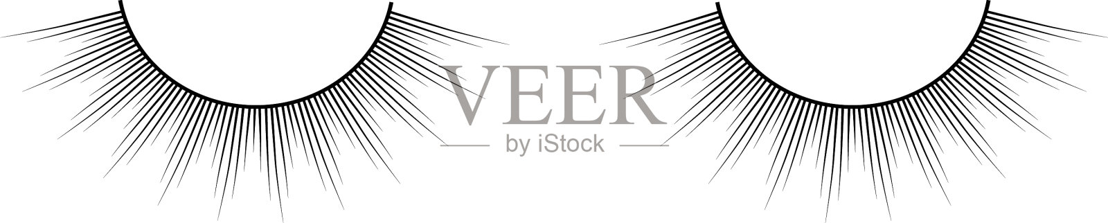 假睫毛女士插画图片素材