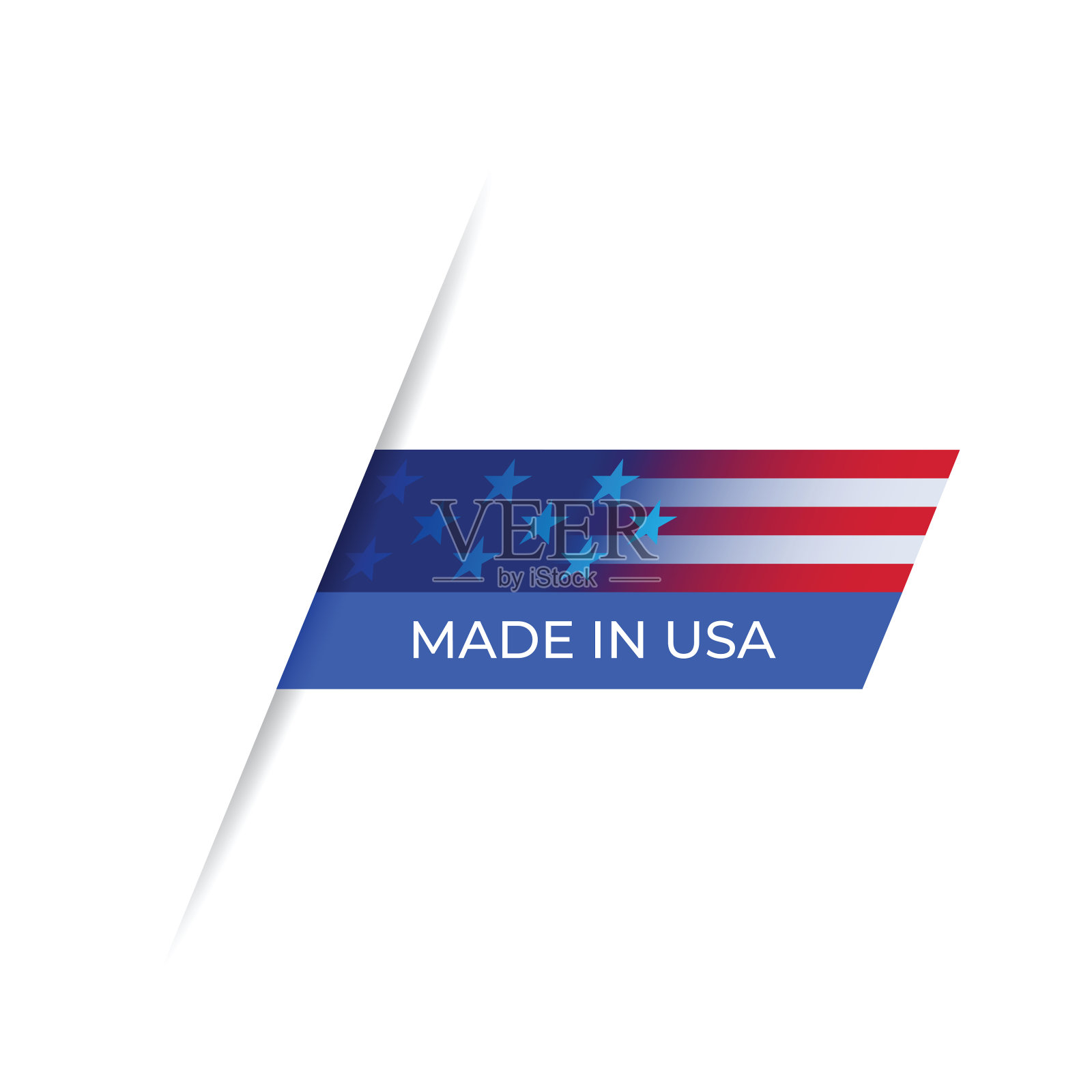 美国制造标签，产品标志库存说明插画图片素材