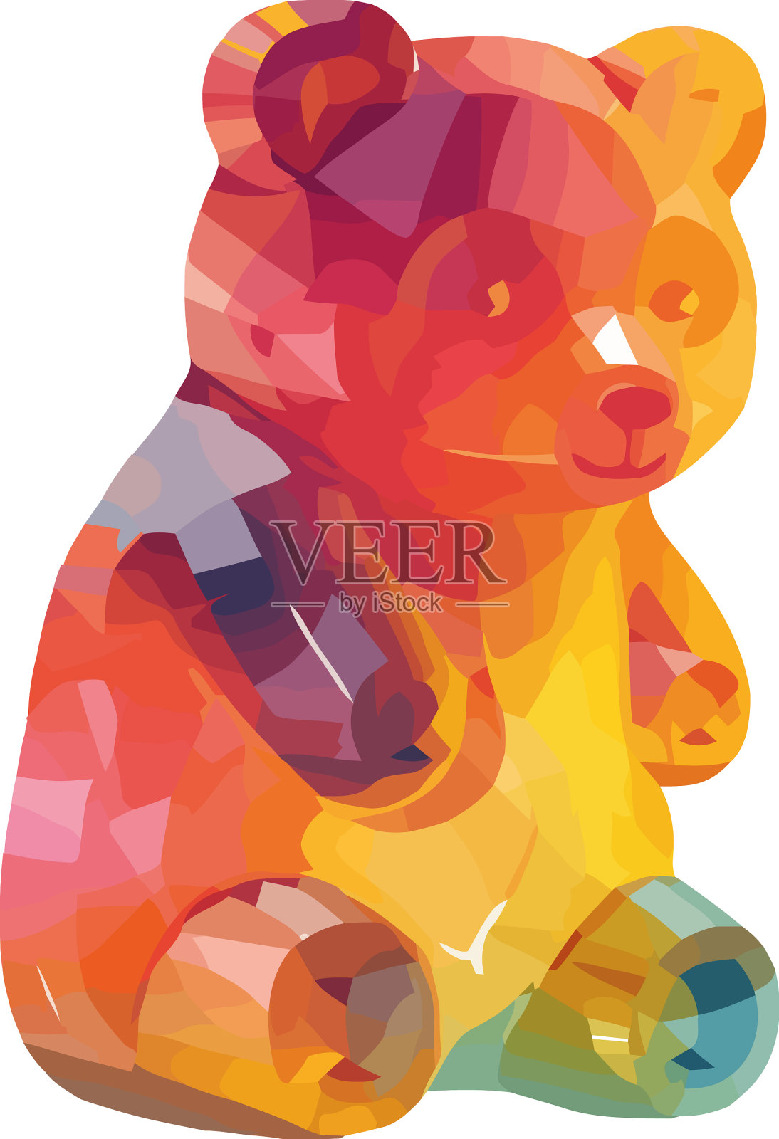 彩色小熊软糖设计设计元素图片