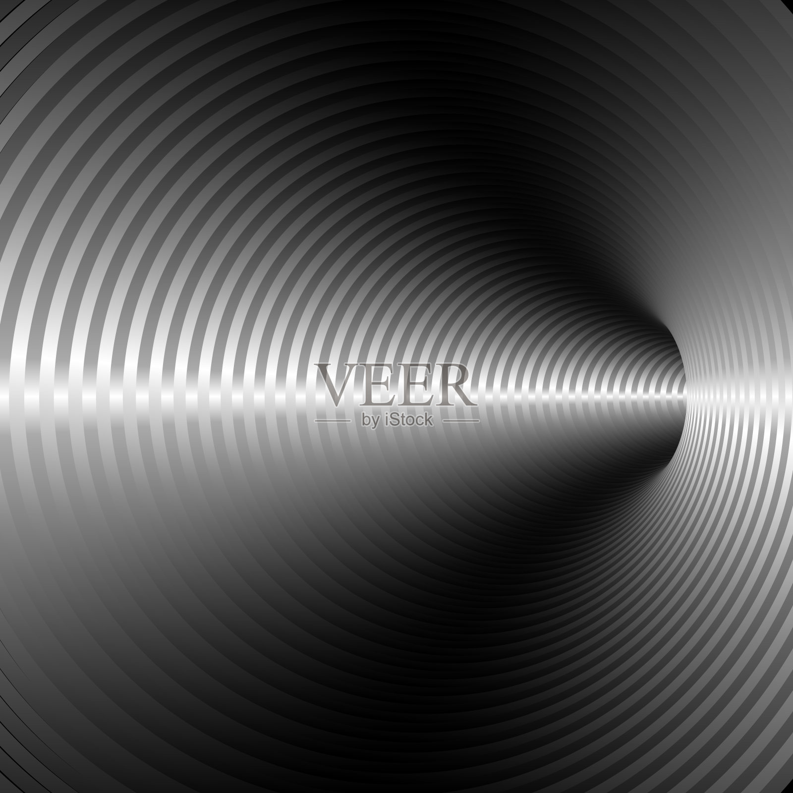 隧道。三维向量插画图片素材