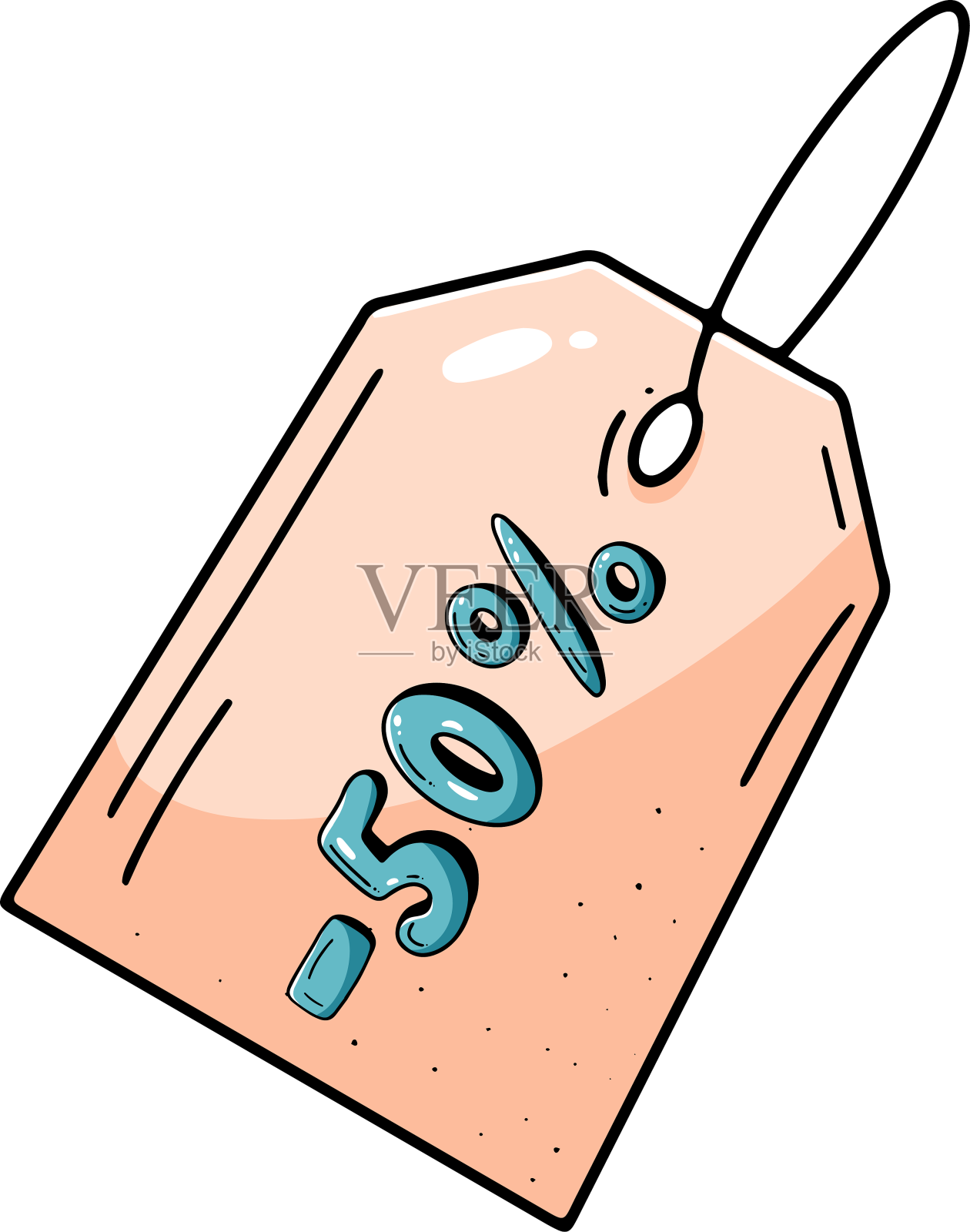 折扣标签50%设计元素图片