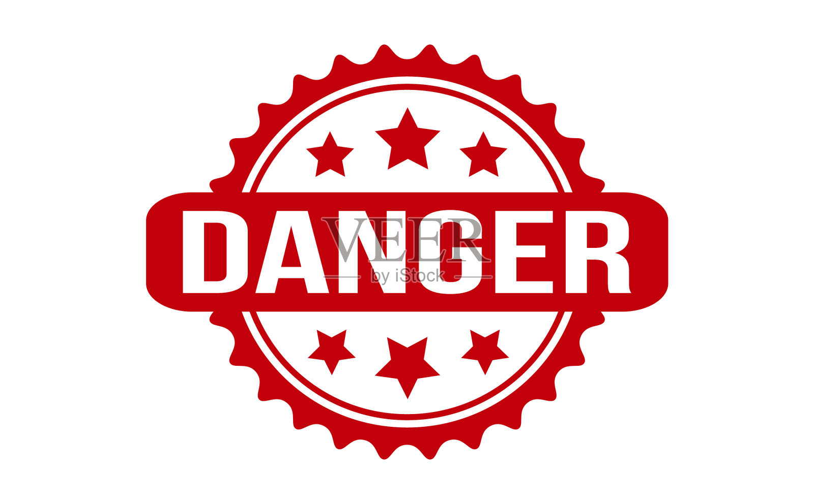 危险橡胶印章红色危险橡胶垃圾设计元素图片