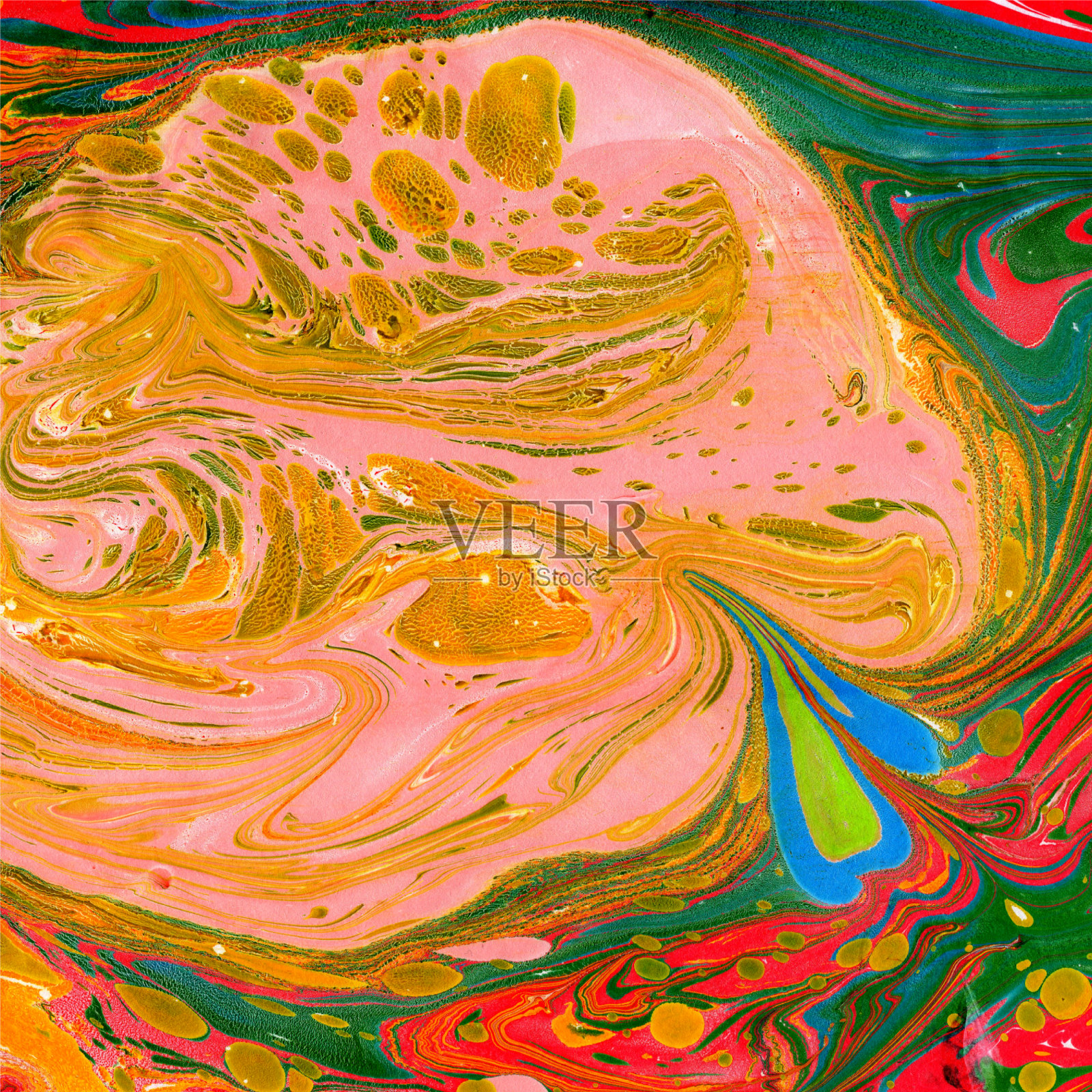 鲜艳的彩虹颜色和不同的色彩插画图片素材