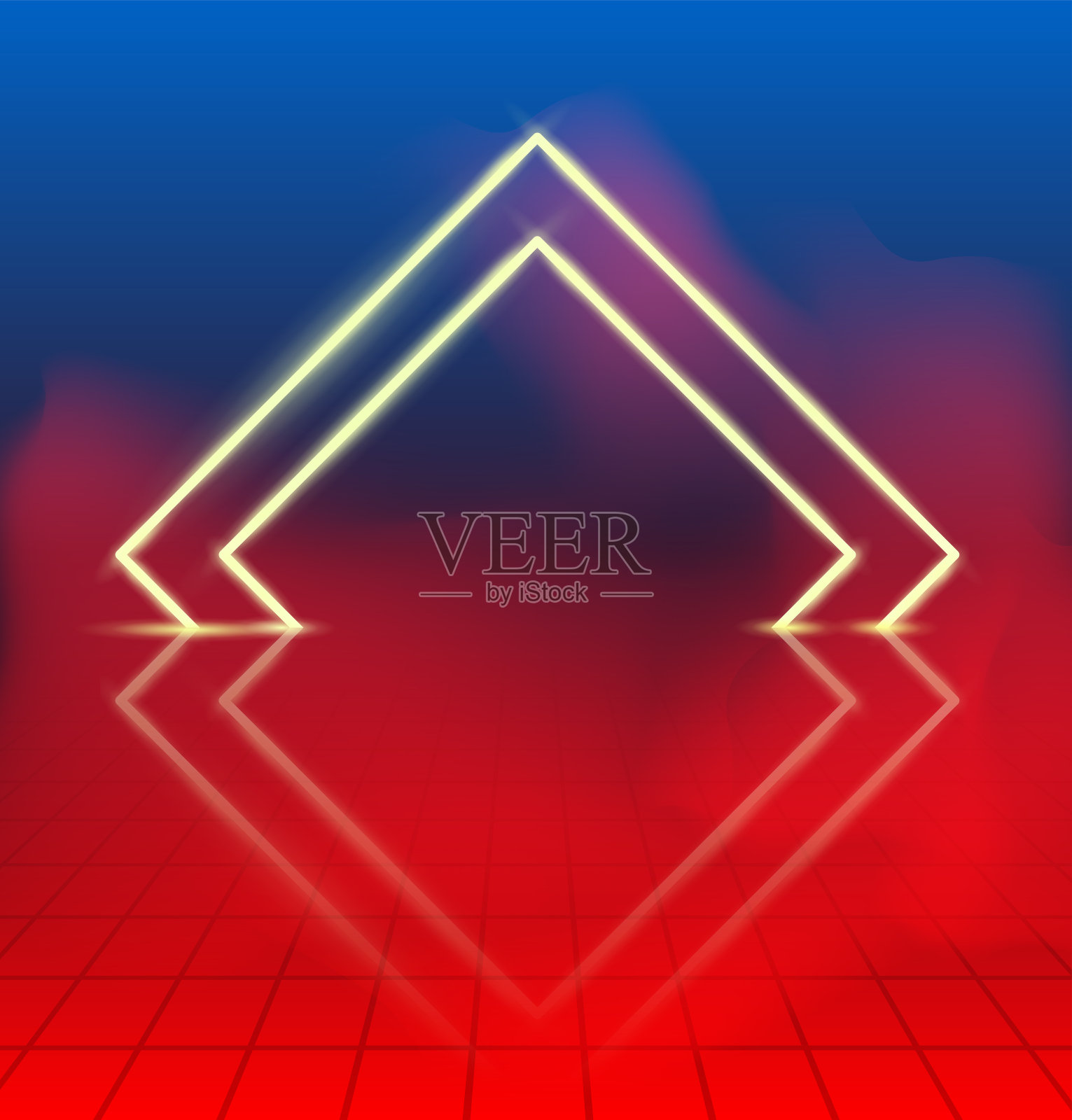 霓虹灯地板插画图片素材