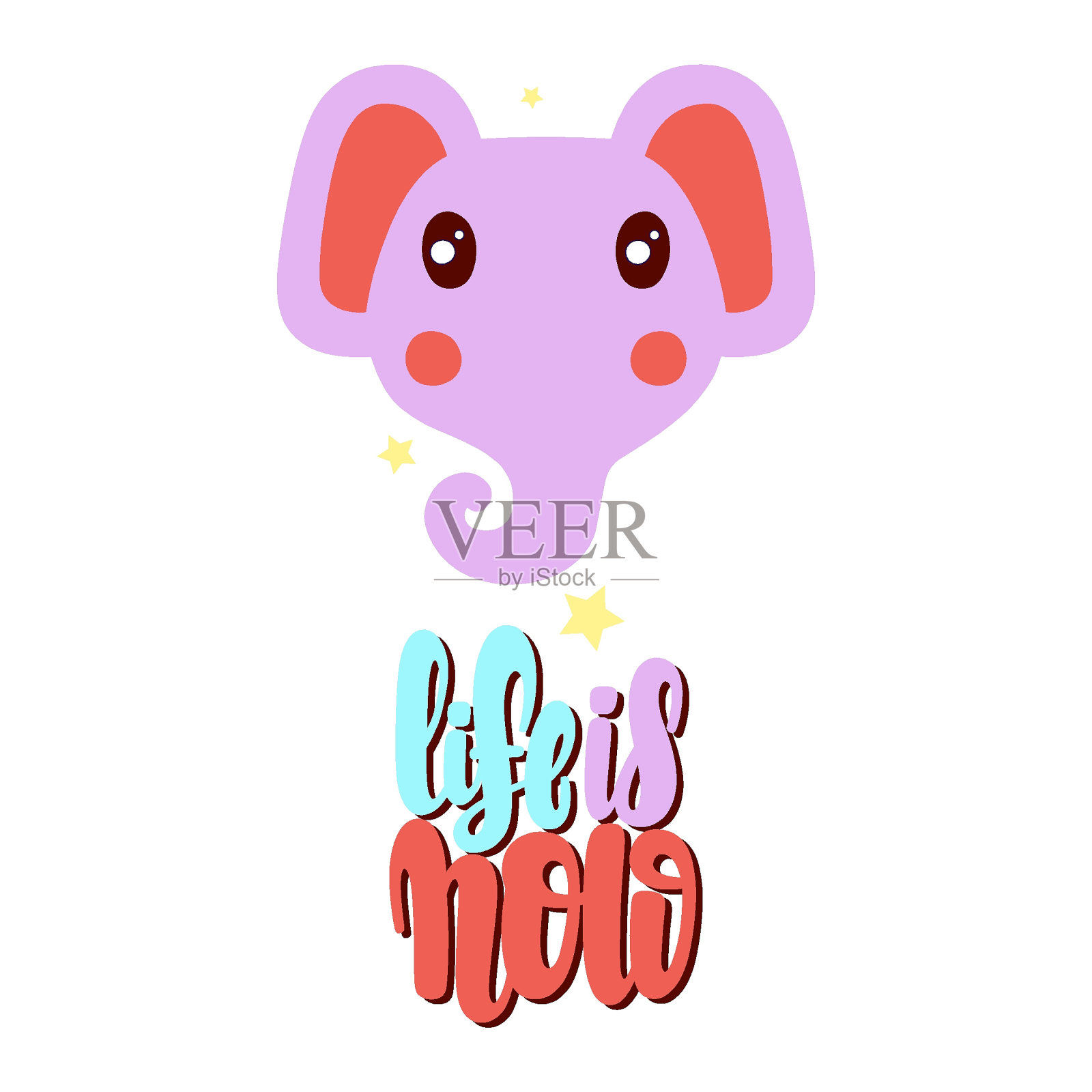 大象插图插画图片素材