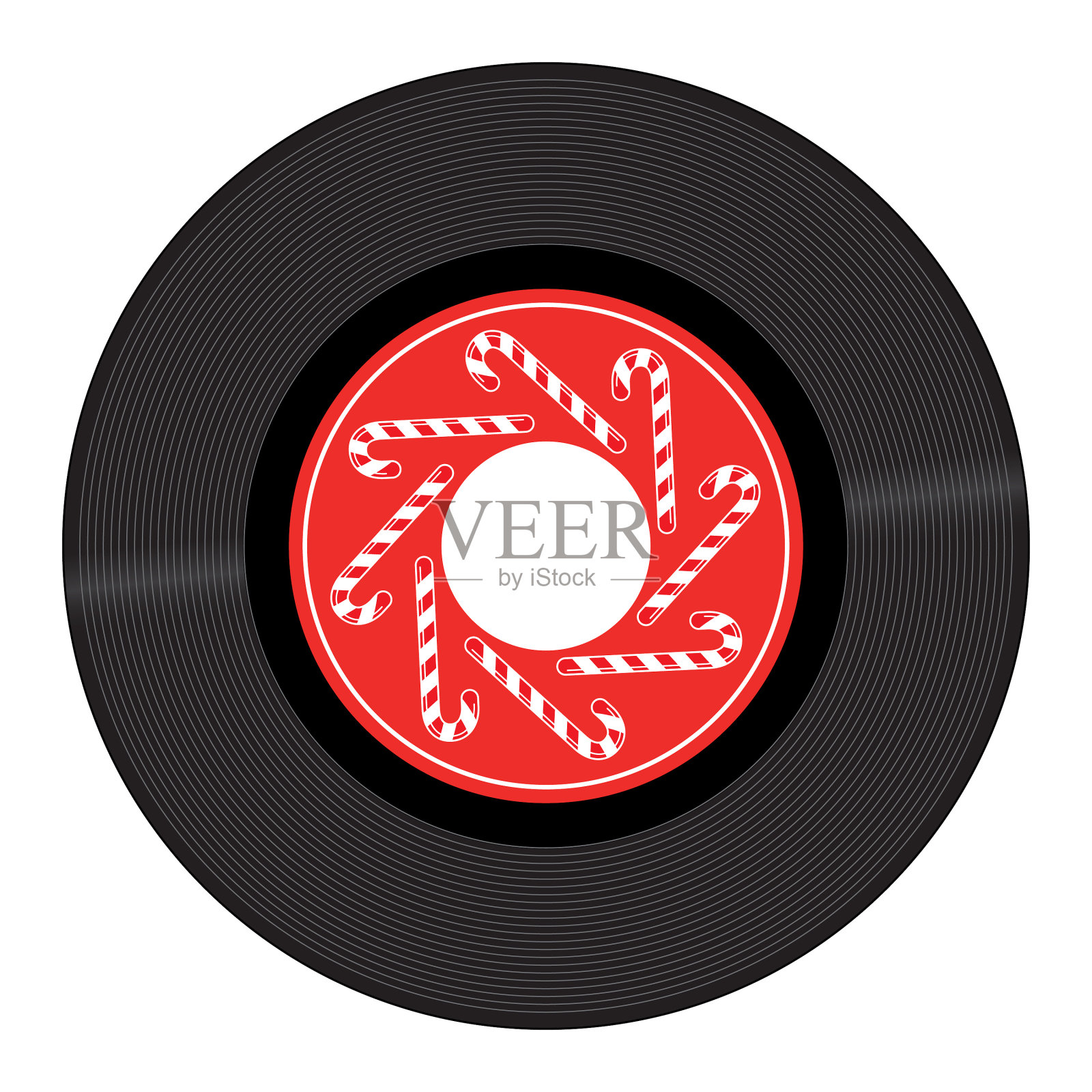 糖果条45转/分记录插画图片素材