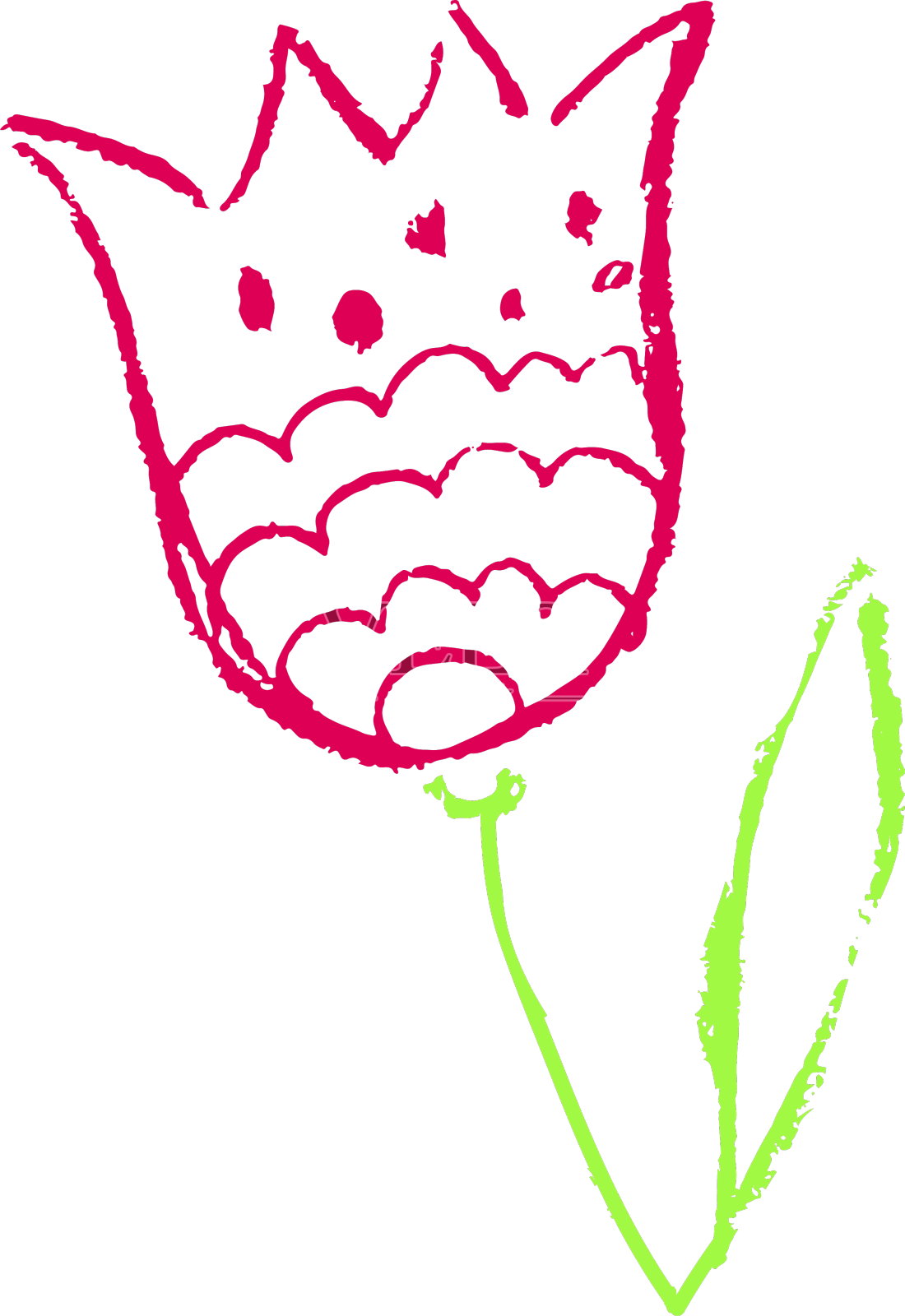 图标在手绘风格的蜡笔画设计元素图片