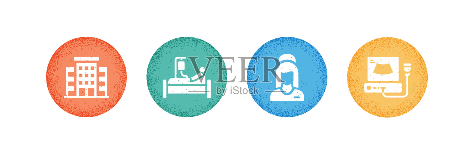 医疗保健和医疗相关图标。向量符号说明。插画图片素材