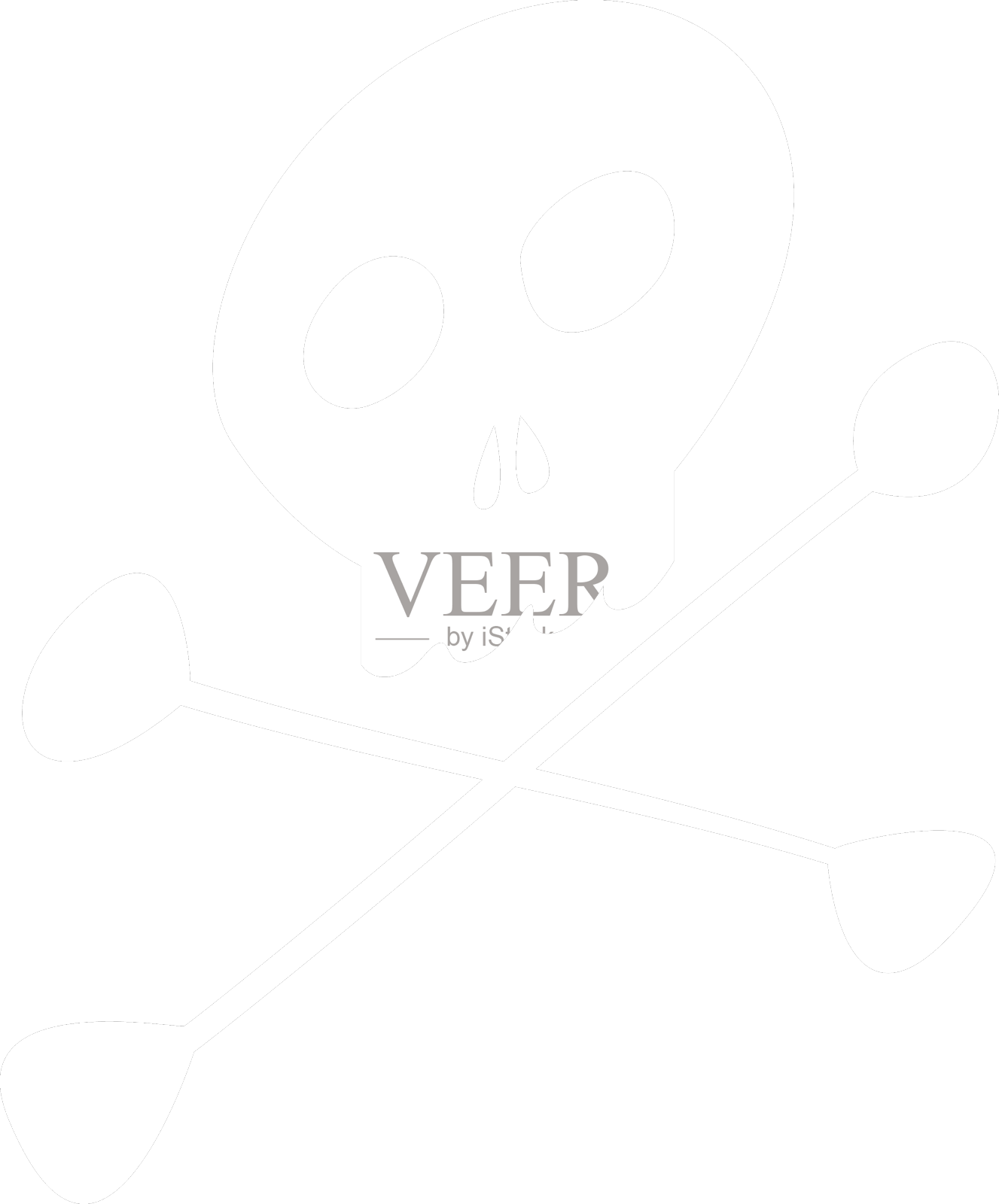 海盗旗在风中飘扬图标素材