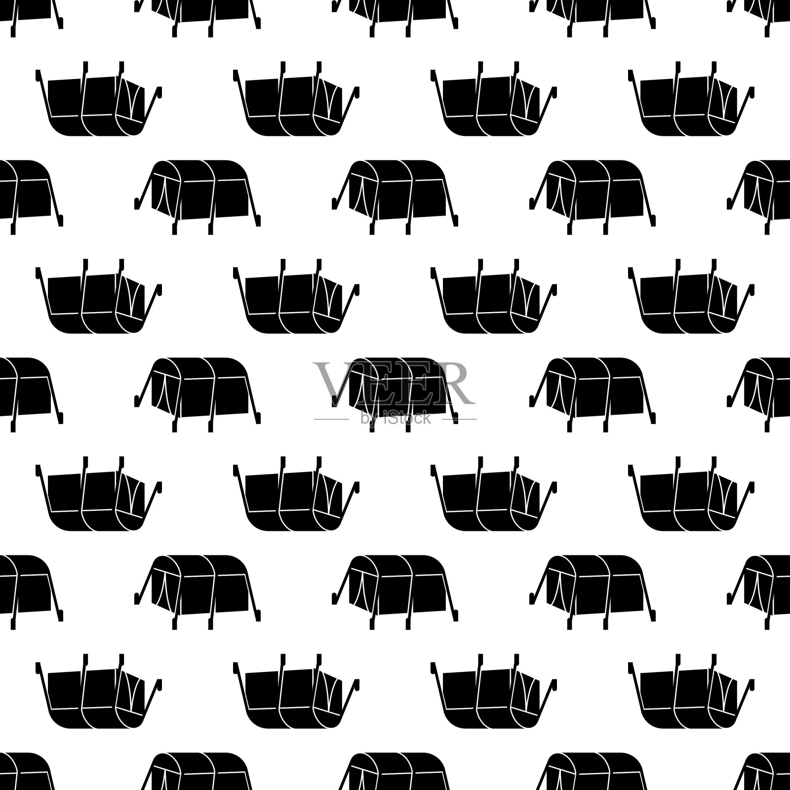 无缝登山帐篷插画图片素材