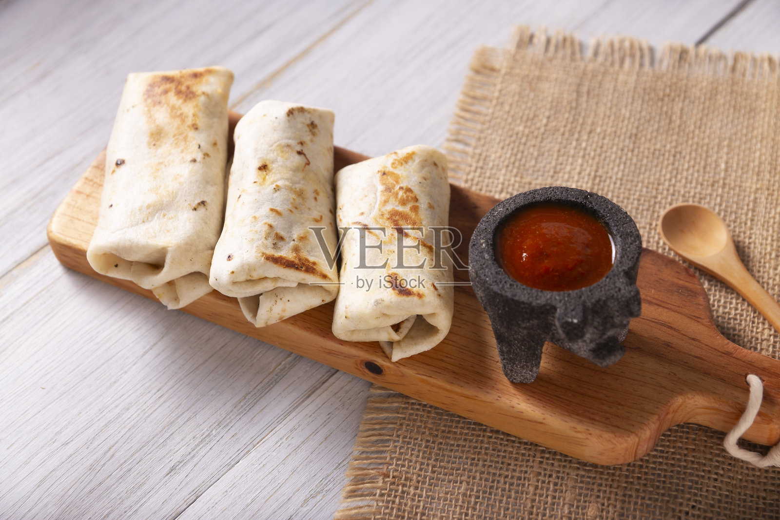 自制的墨西哥卷照片摄影图片