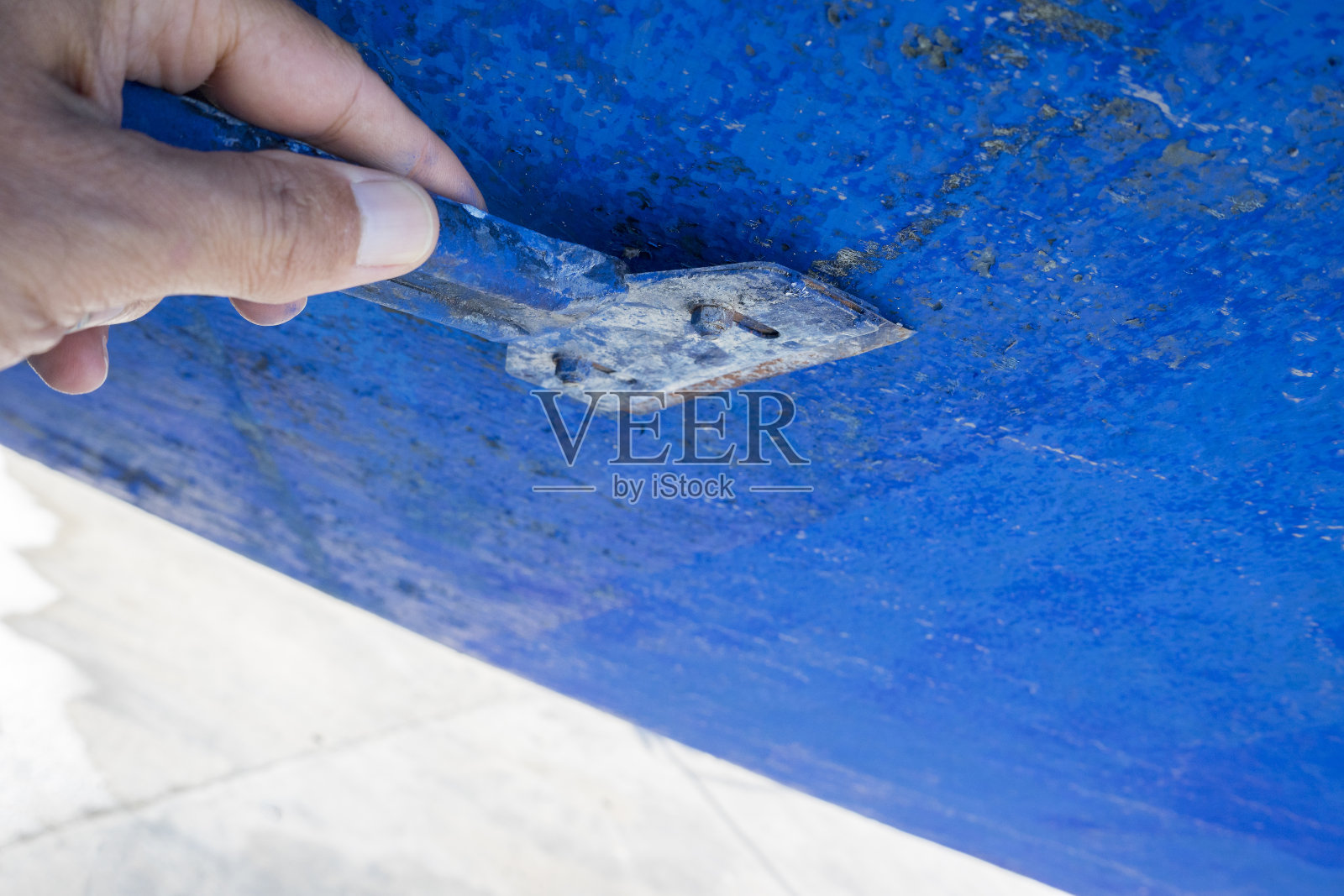 油漆刮擦、保养和保养照片摄影图片