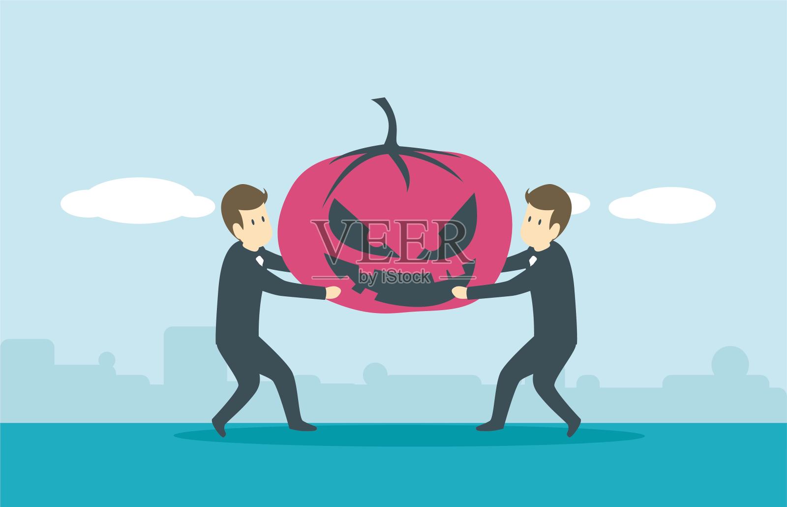 杰克的灯笼插画图片素材