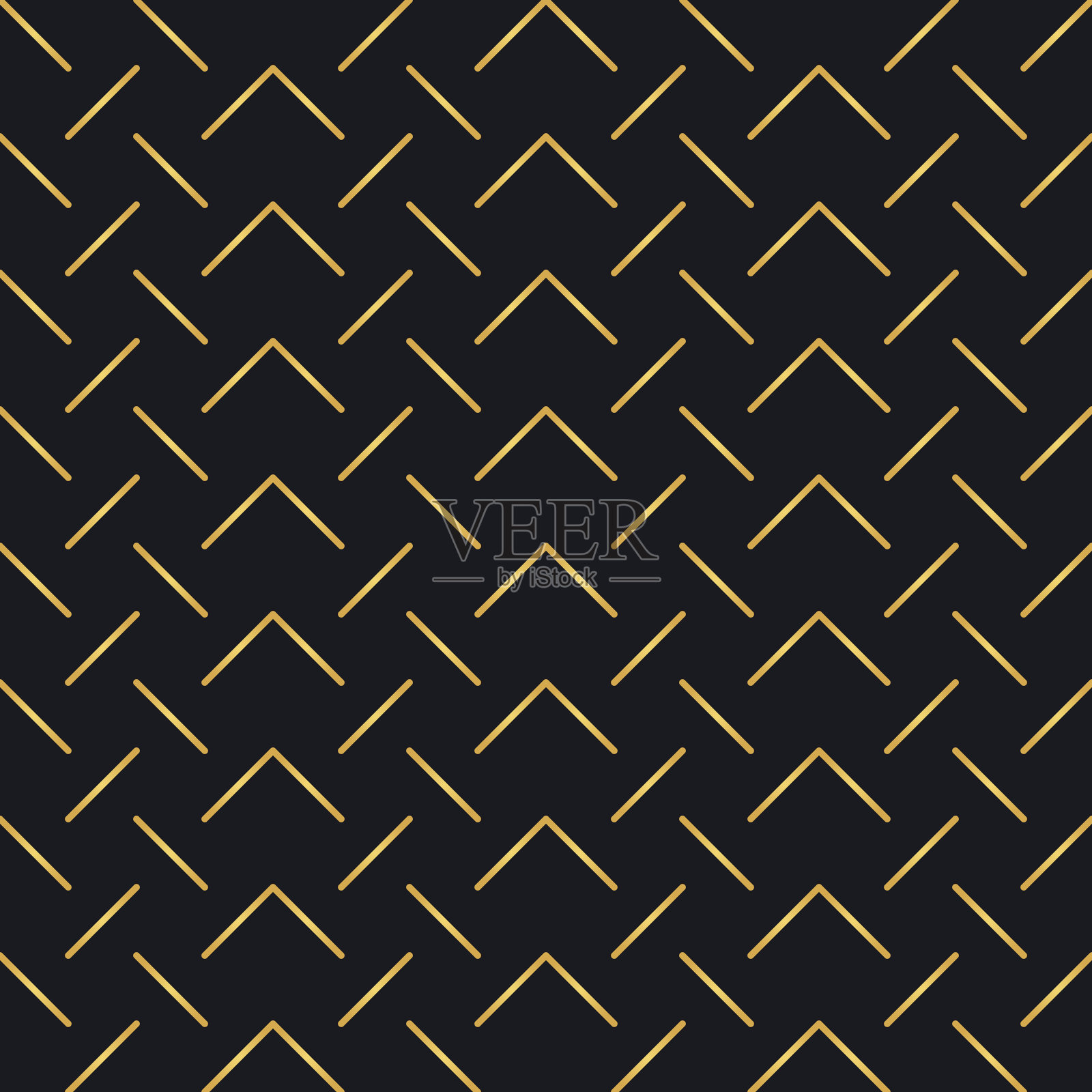 抽象无缝几何黄金线形图案插画图片素材