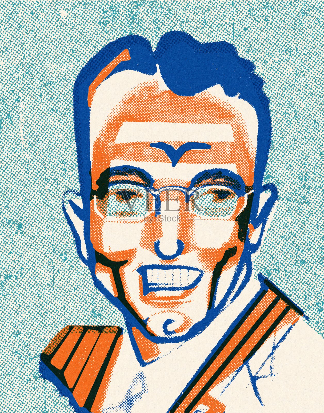 男人的肖像插画图片素材