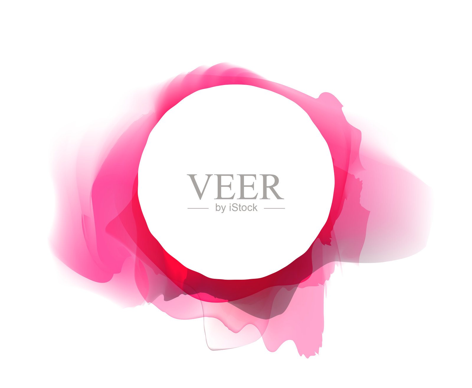 蓝色油漆圈插画图片素材