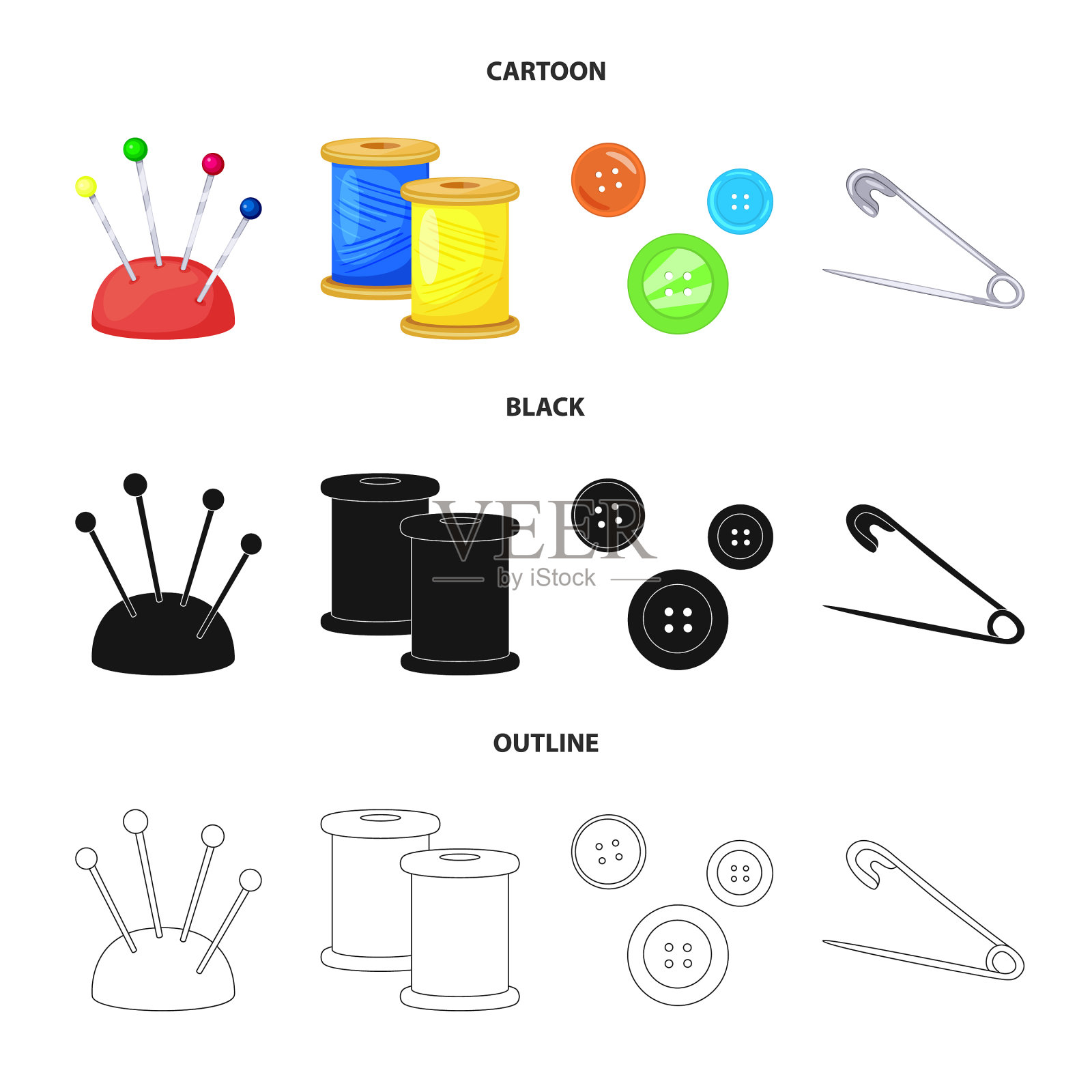 孤立物体工艺和手工标志插画图片素材