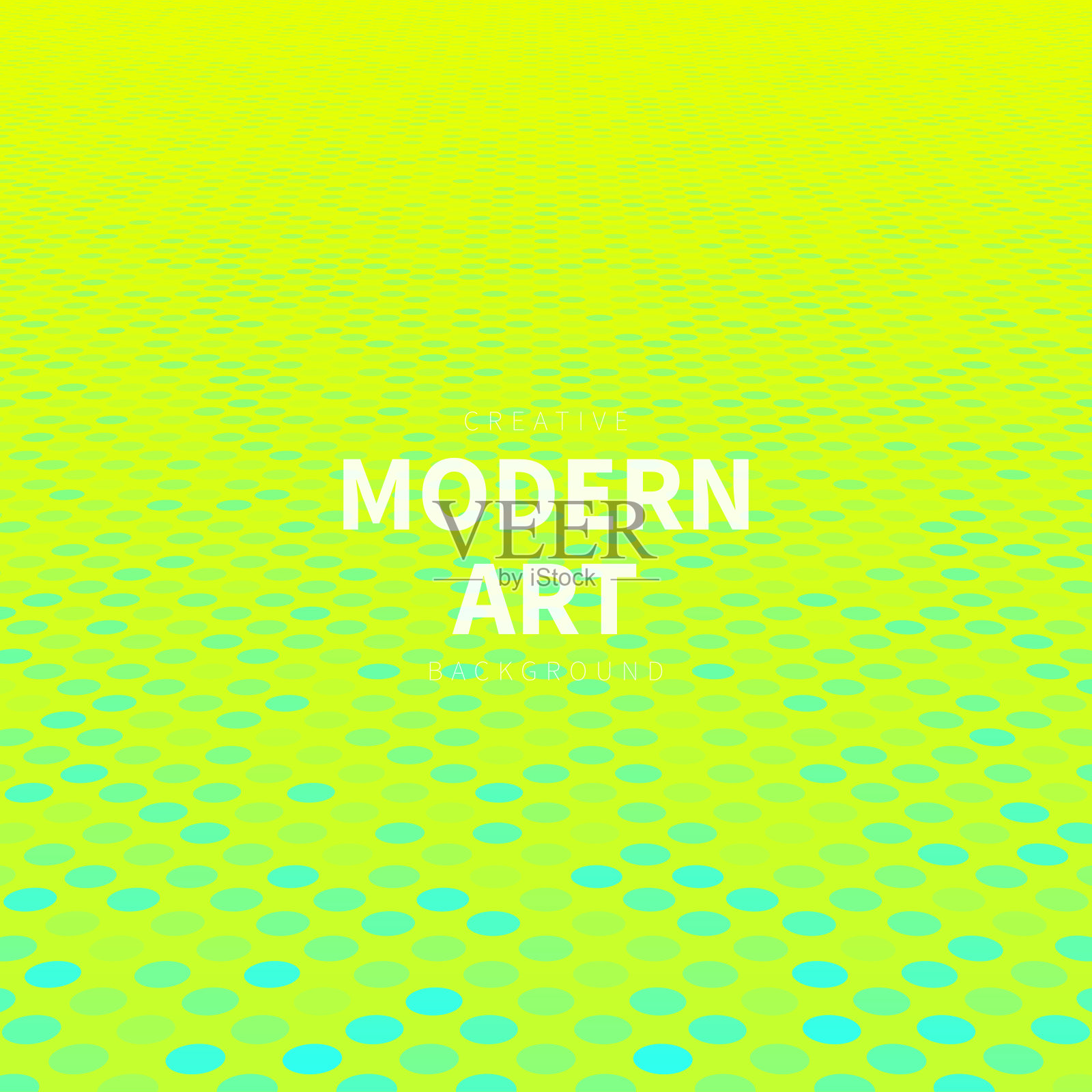 绿色背景与波点-时髦的3D背景插画图片素材