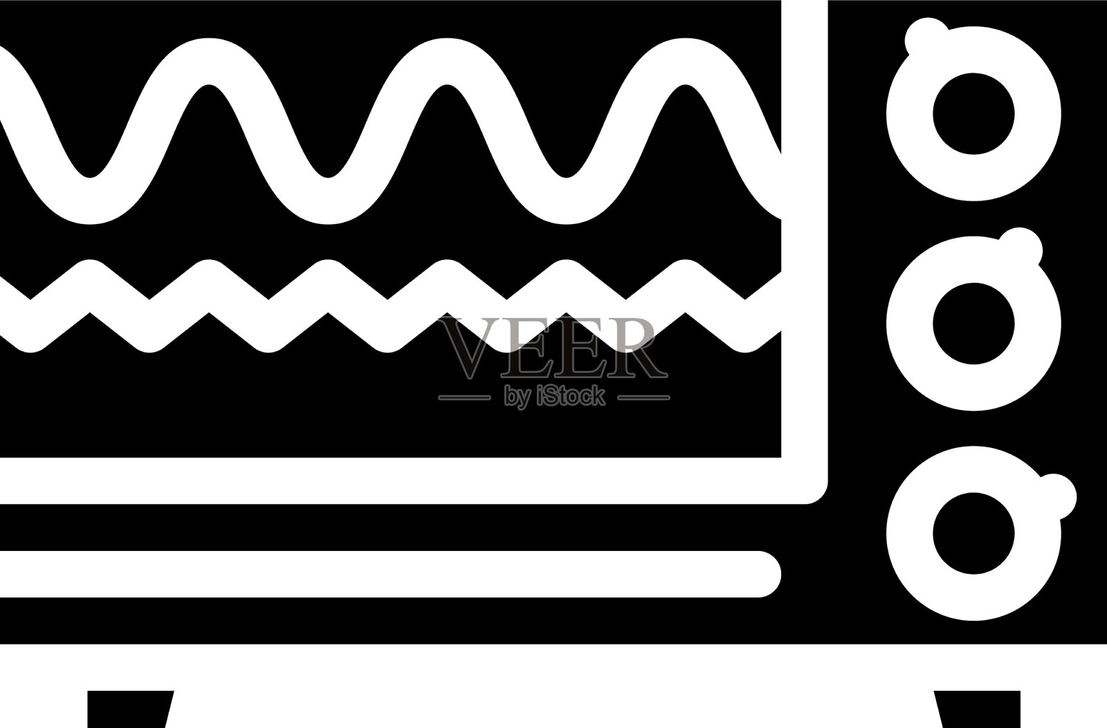 电磁波检查设备字形图标素材