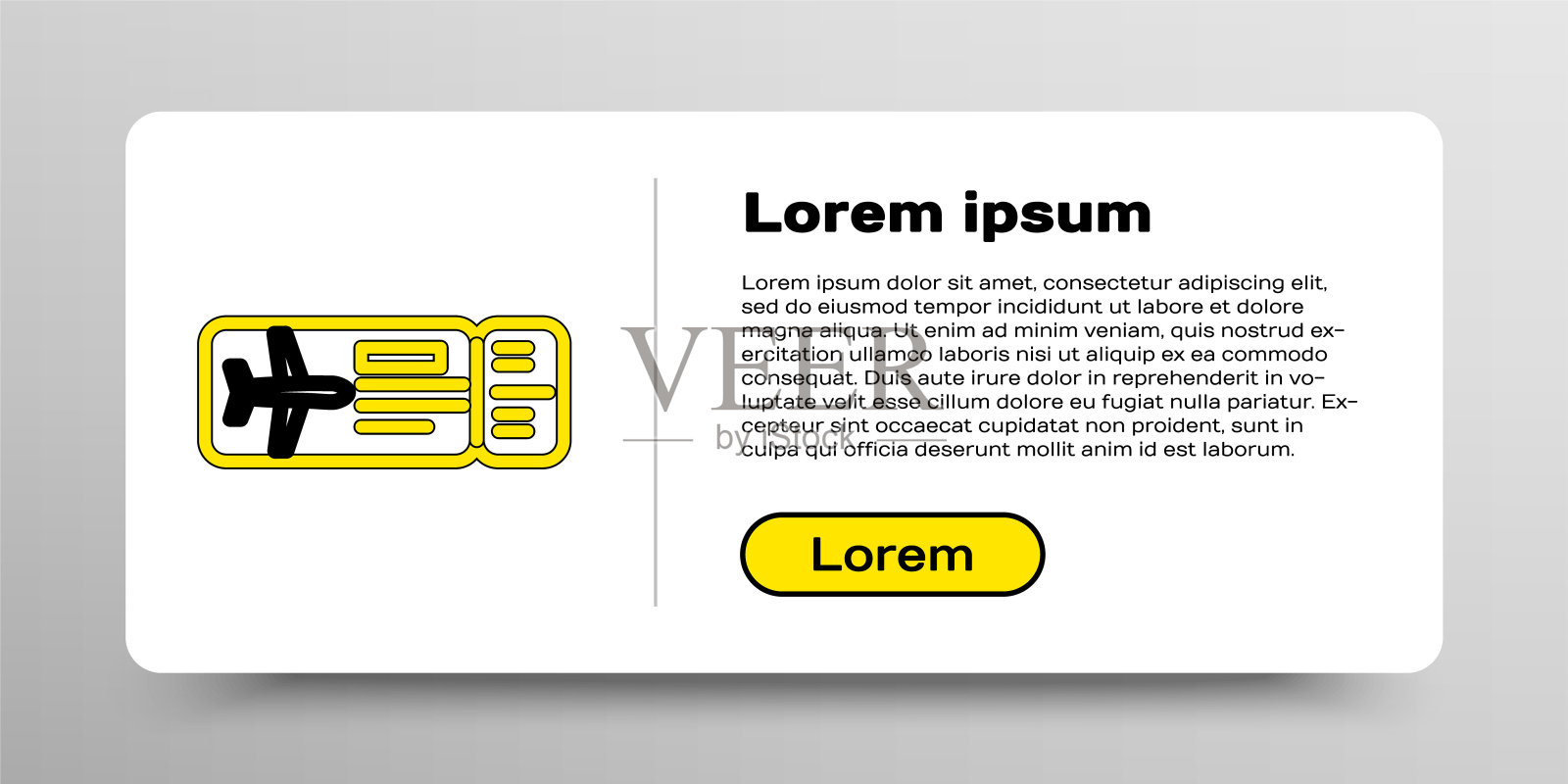 Line Airline ticket图标孤立在白色背景上。飞机票。色彩斑斓的轮廓的概念。向量插画图片素材