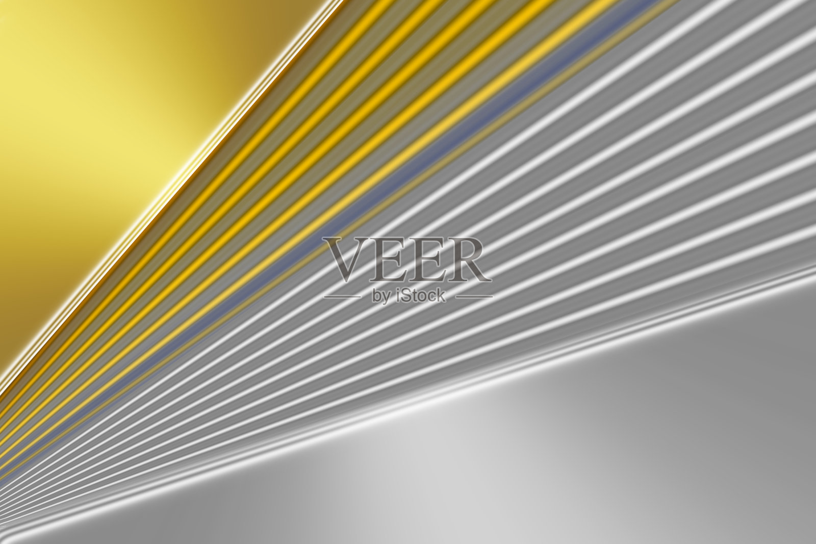 银色和金色光泽的公司抽象条纹背景。插画图片素材