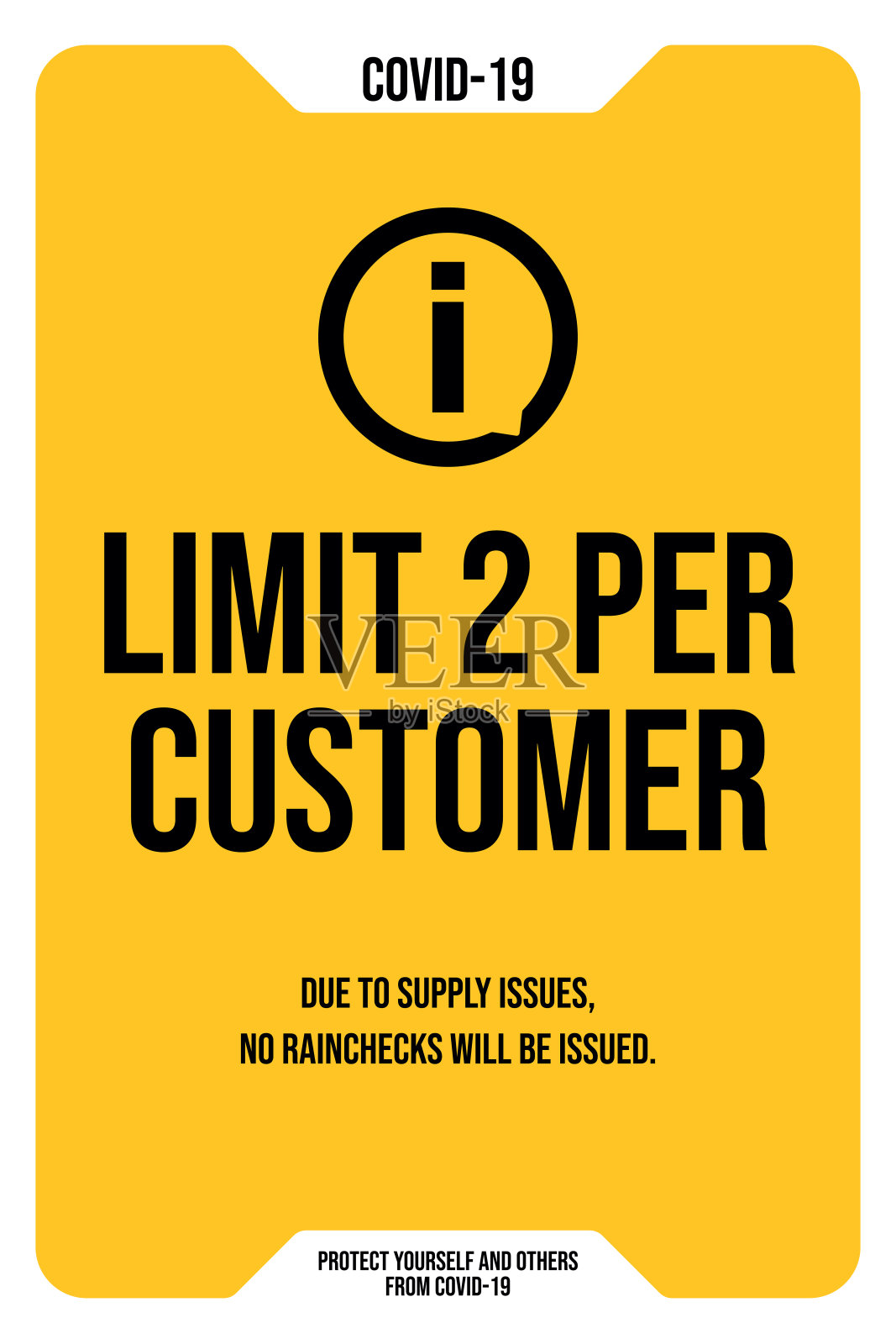 供应问题信息标志的冠状病毒或covid-19病媒库存插图。插画图片素材