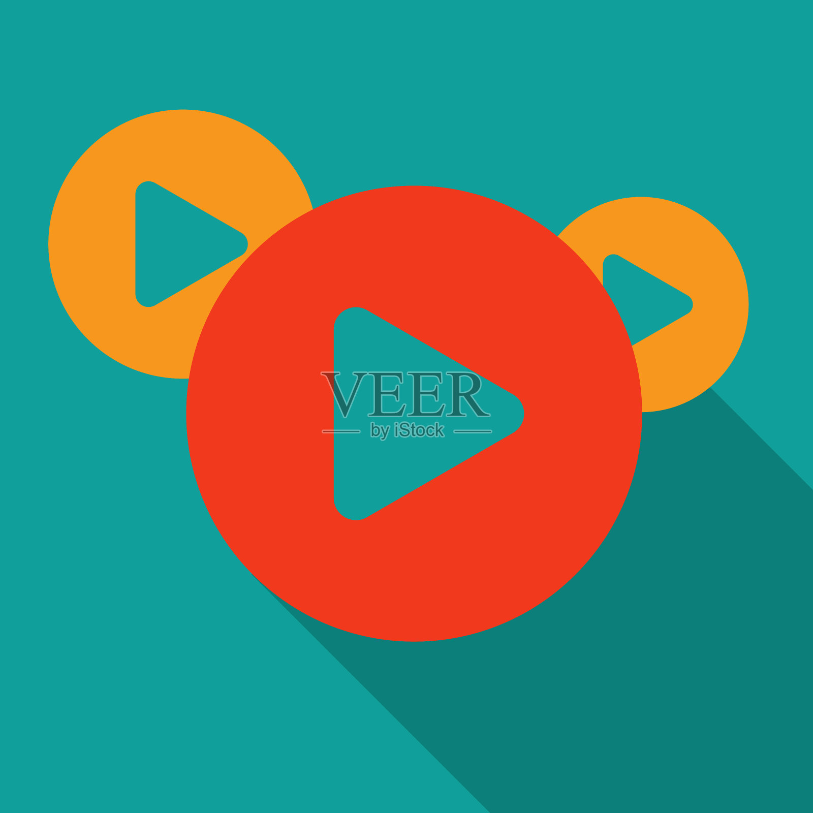 播放按钮图标插画图片素材