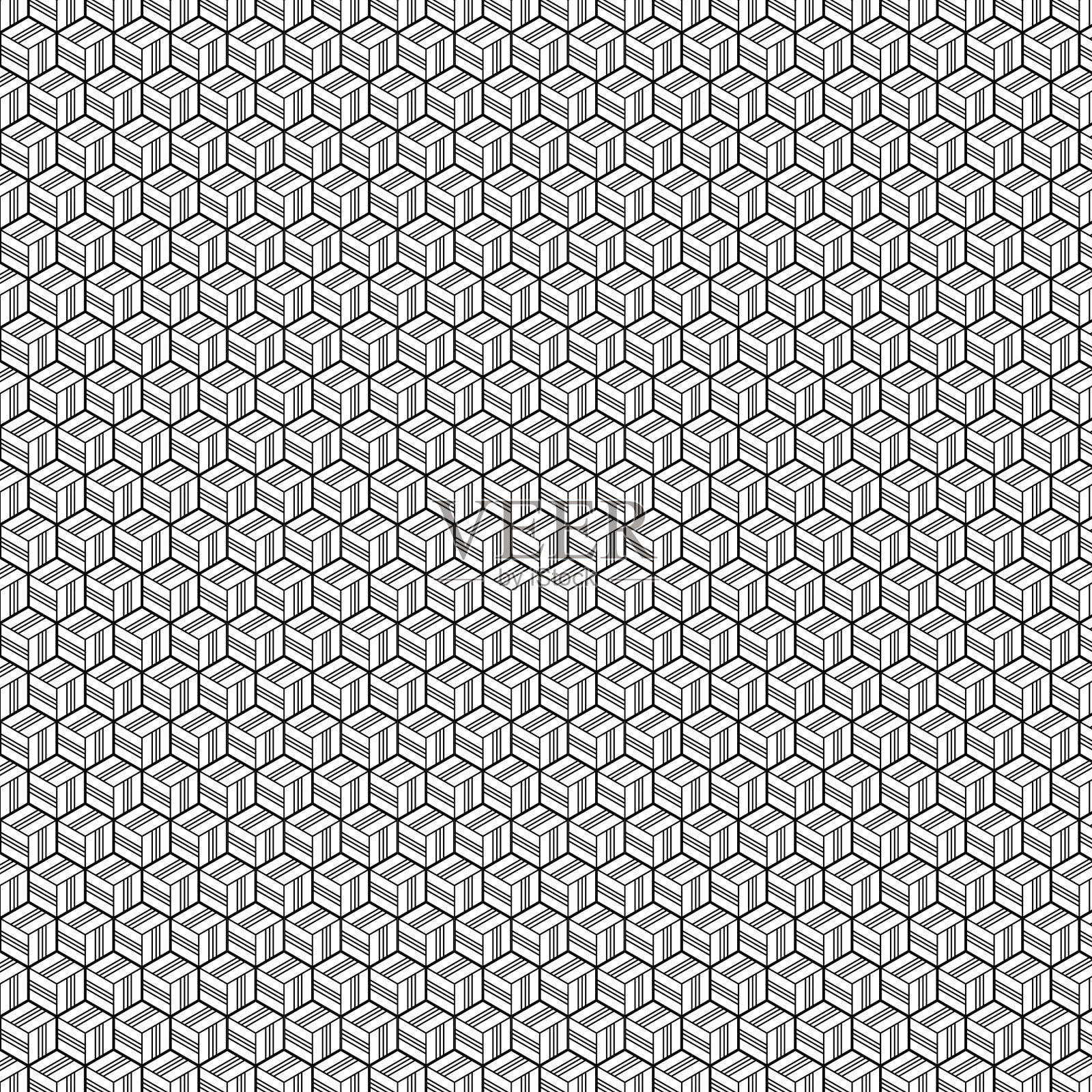 几何无缝图案设计。插画图片素材