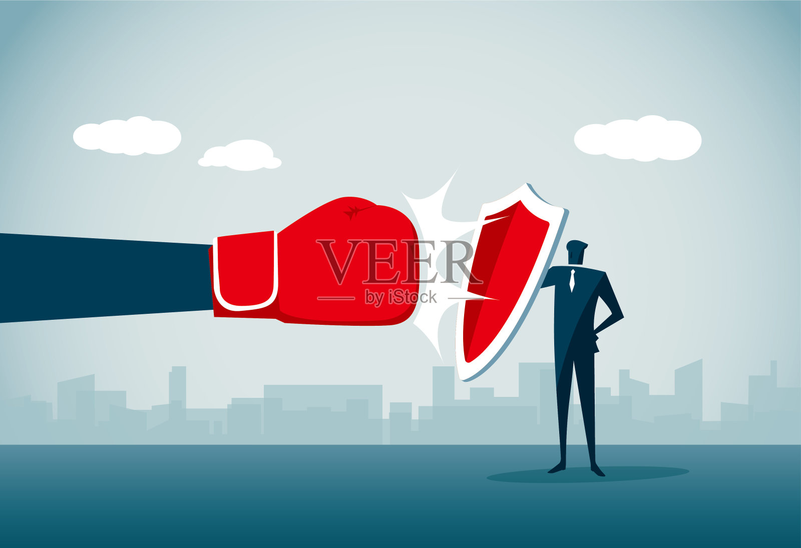 庇护插画图片素材