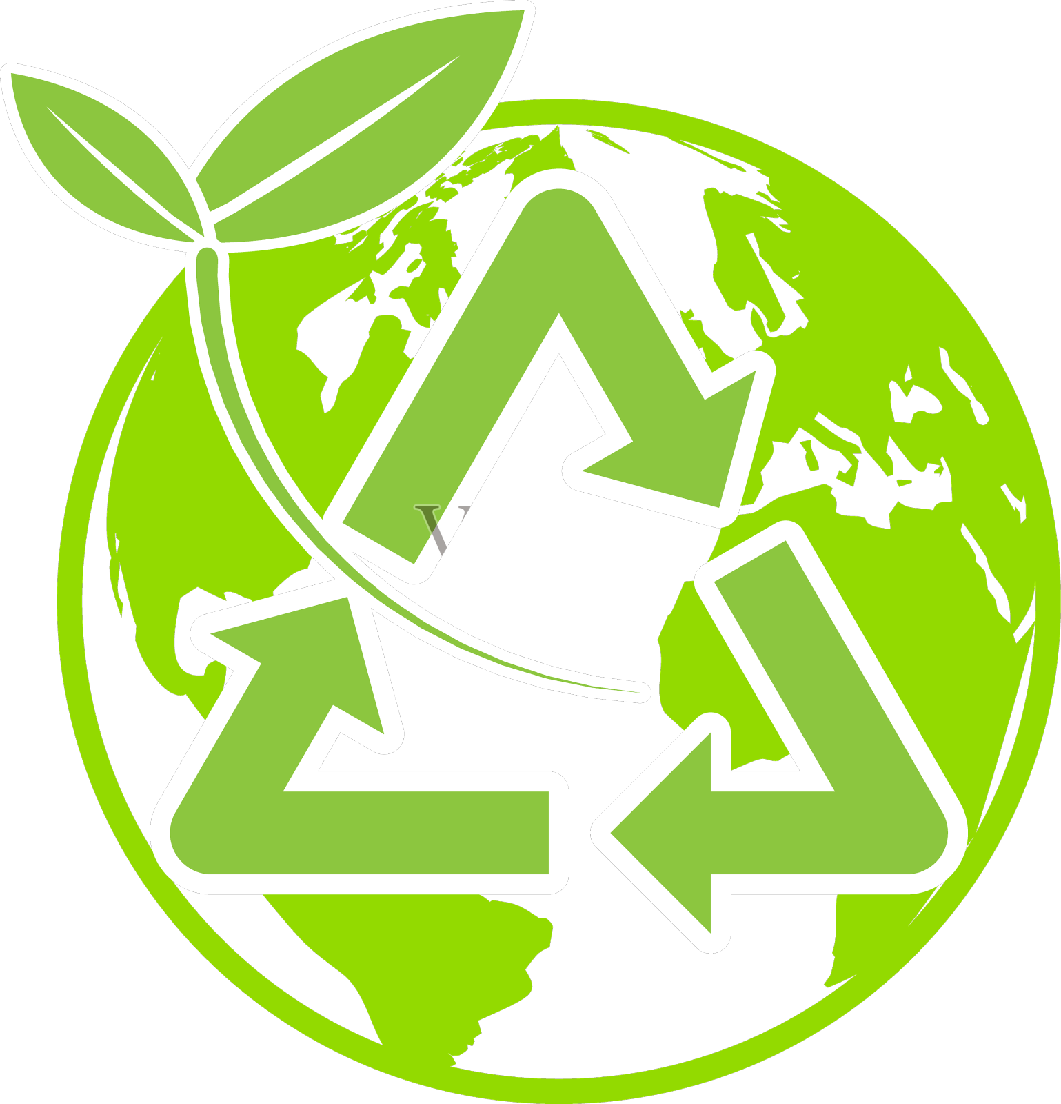 象征世界回收设计元素图片