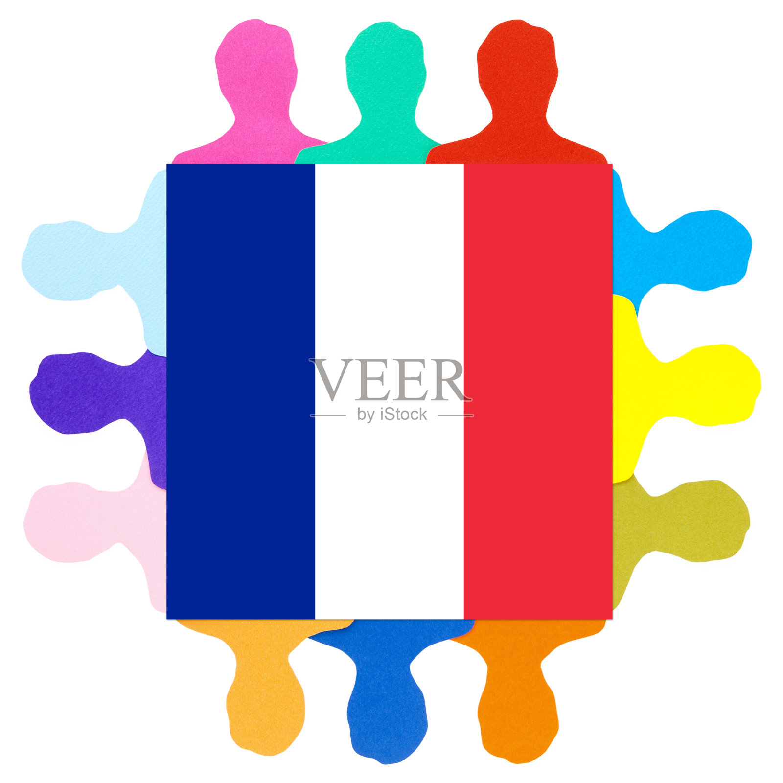 法国男子插画图片素材