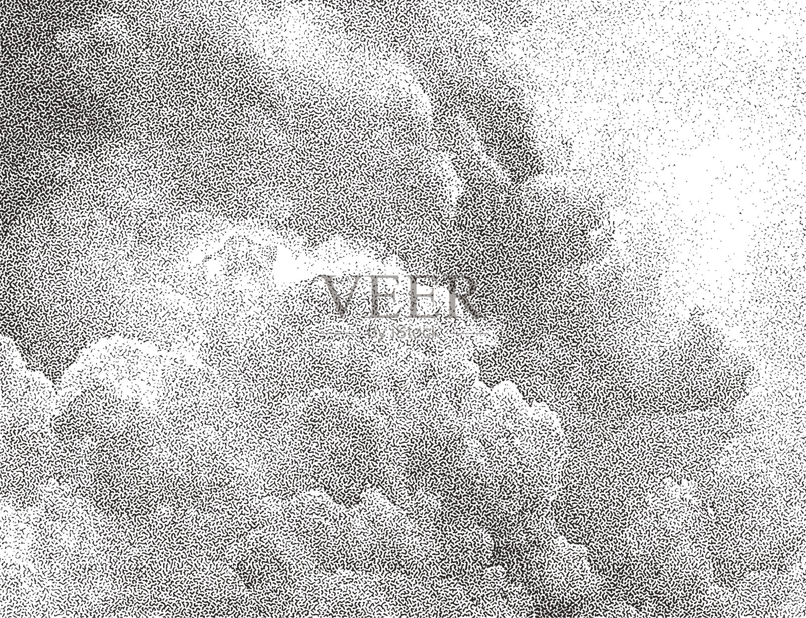 点画积云插画图片素材