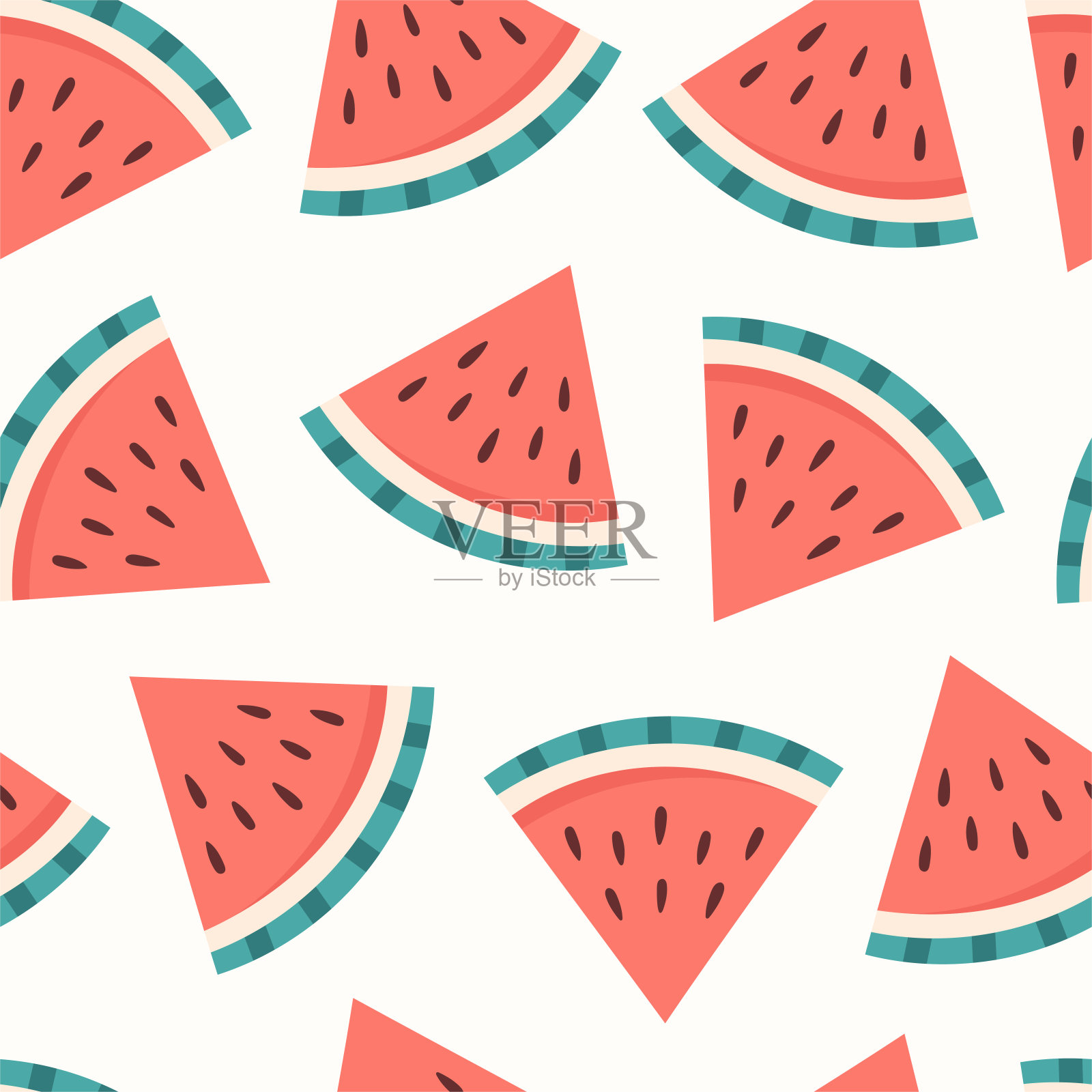 西瓜模式插画图片素材