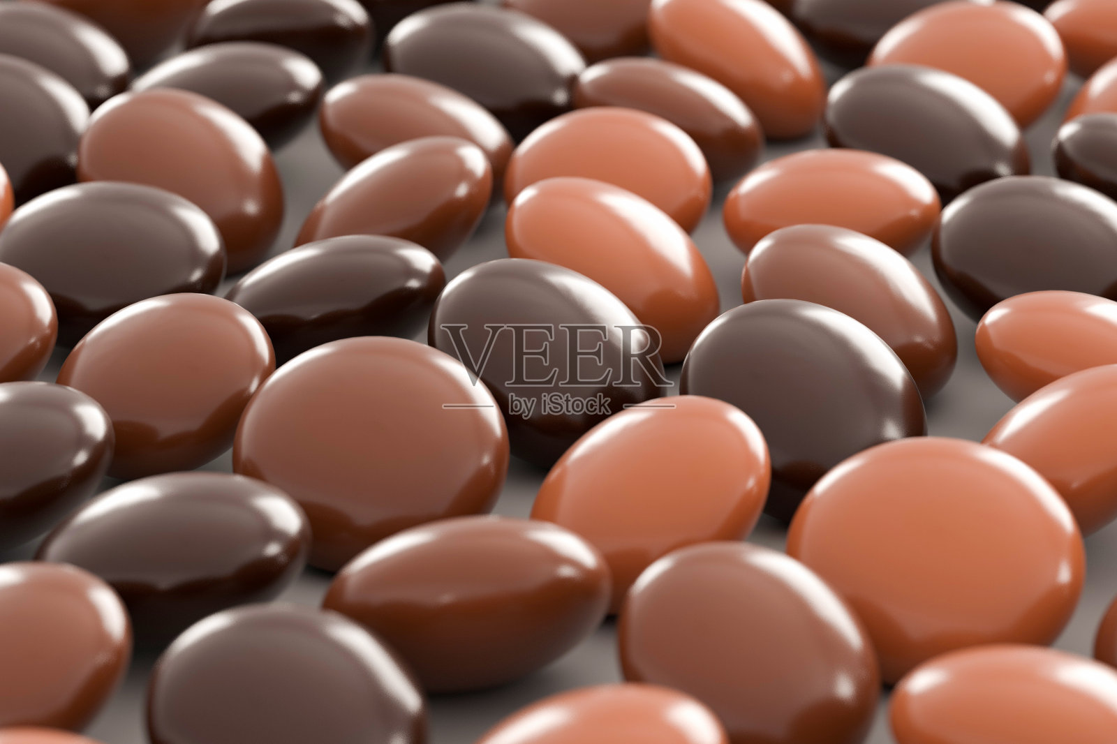 3D渲染巧克力糖果照片摄影图片