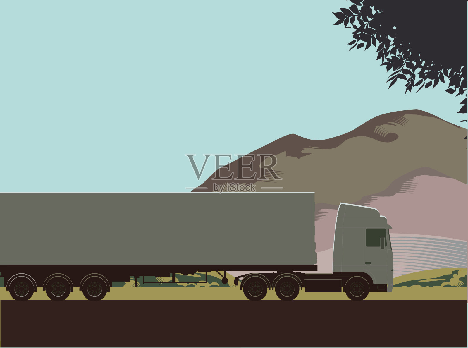货车或卡车插画图片素材