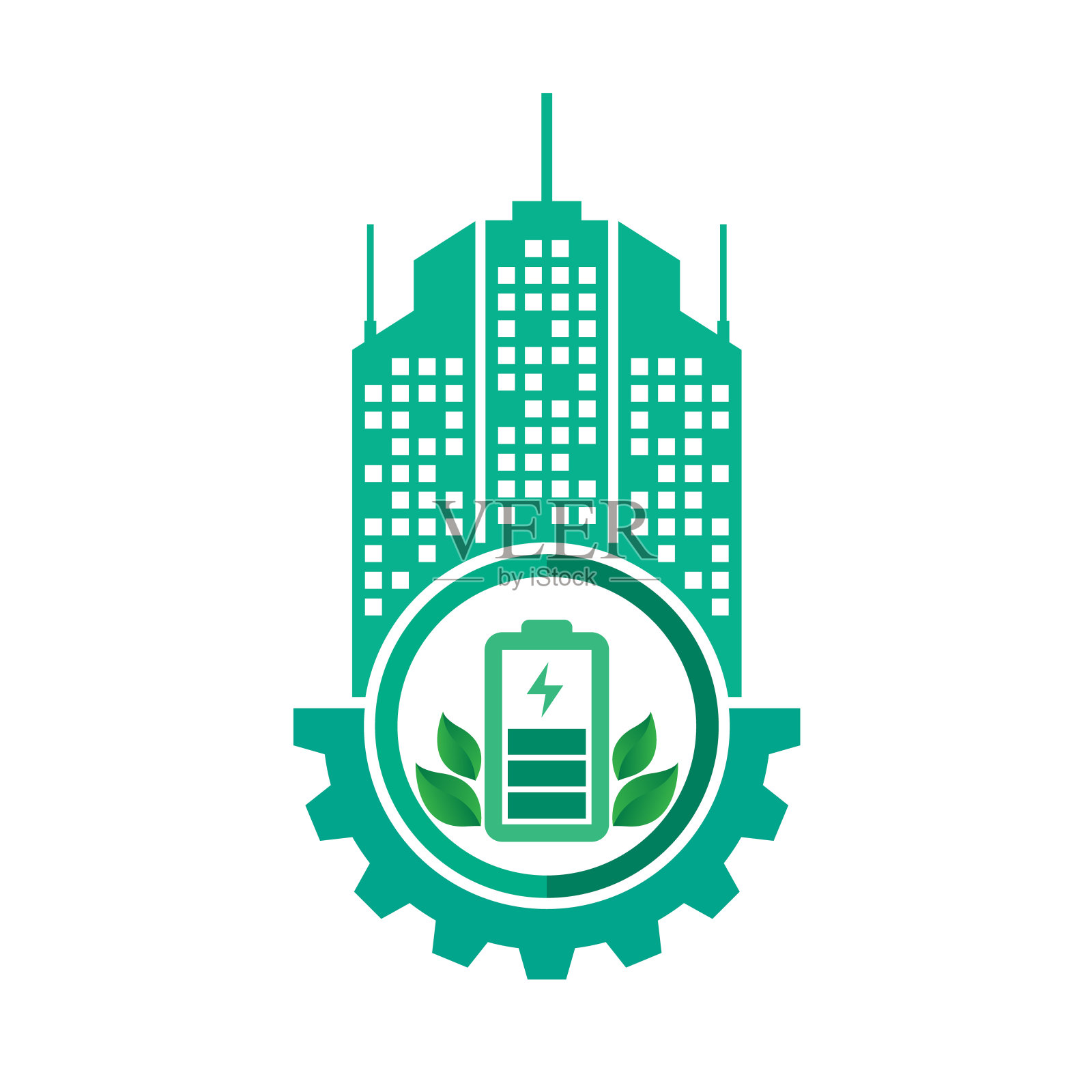 生态城市概念插画图片素材