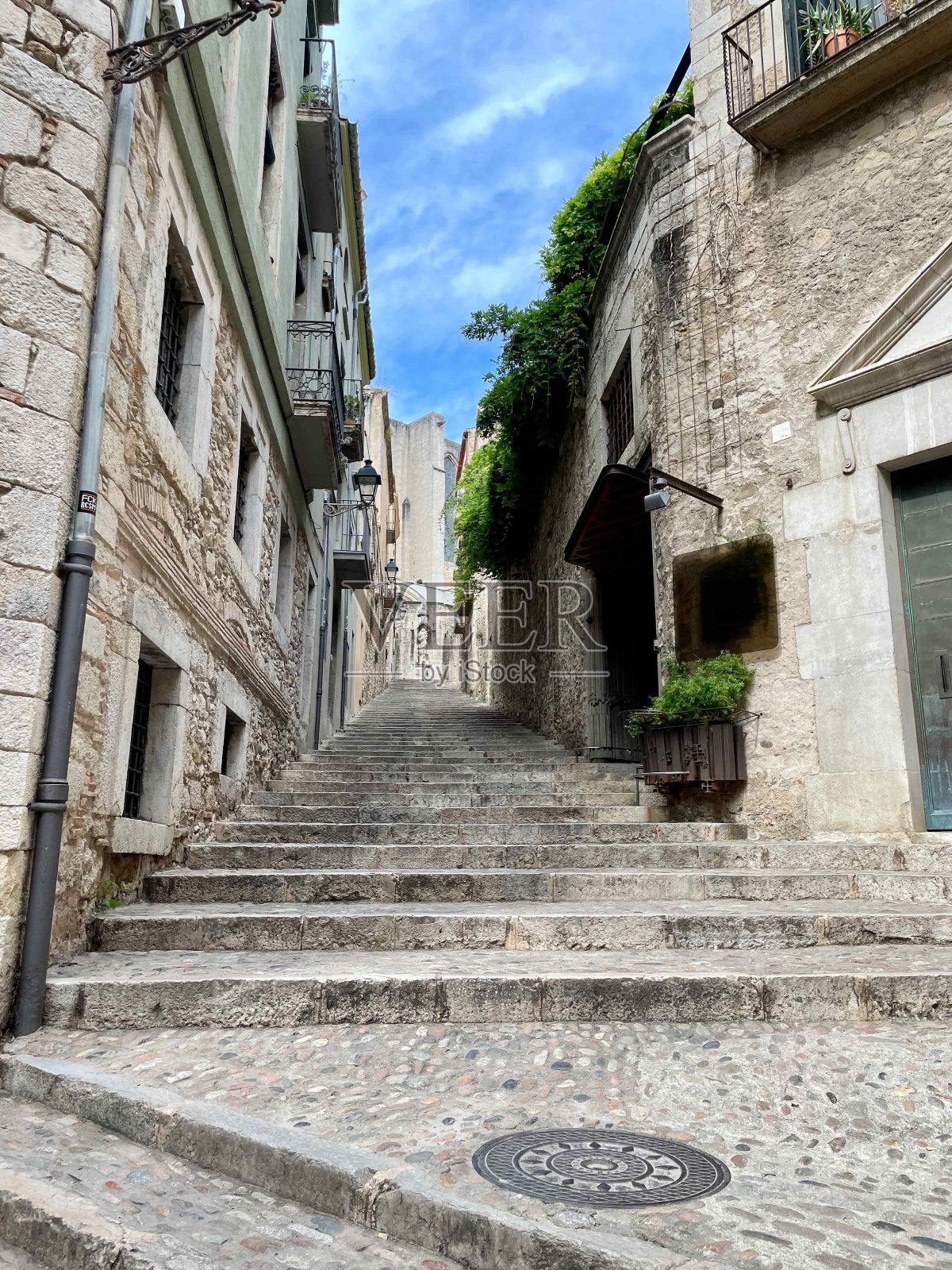 赫罗纳的犹太区照片摄影图片