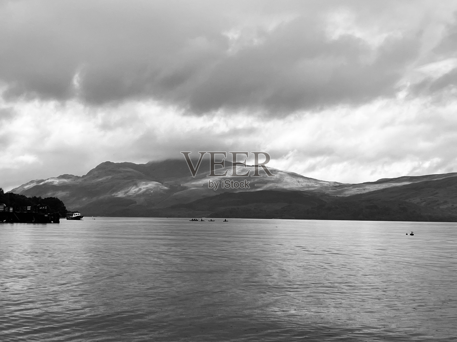 苏格兰的洛蒙德湖照片摄影图片