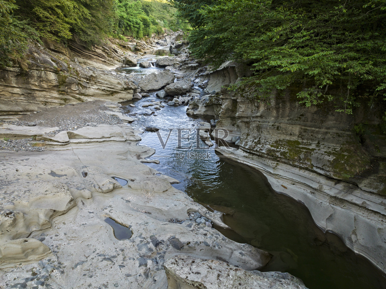 美丽的峡谷和河流照片摄影图片